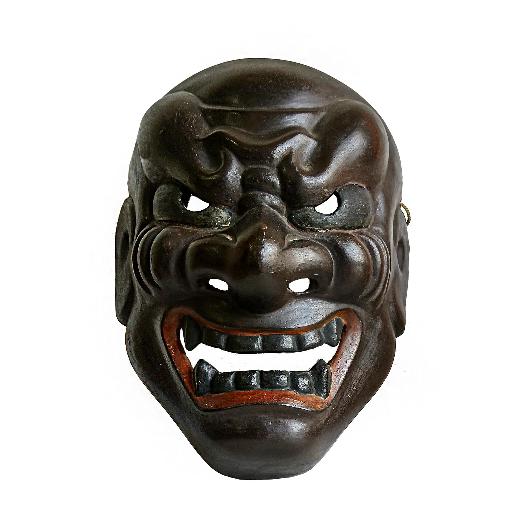 Japanische Holzmaske 