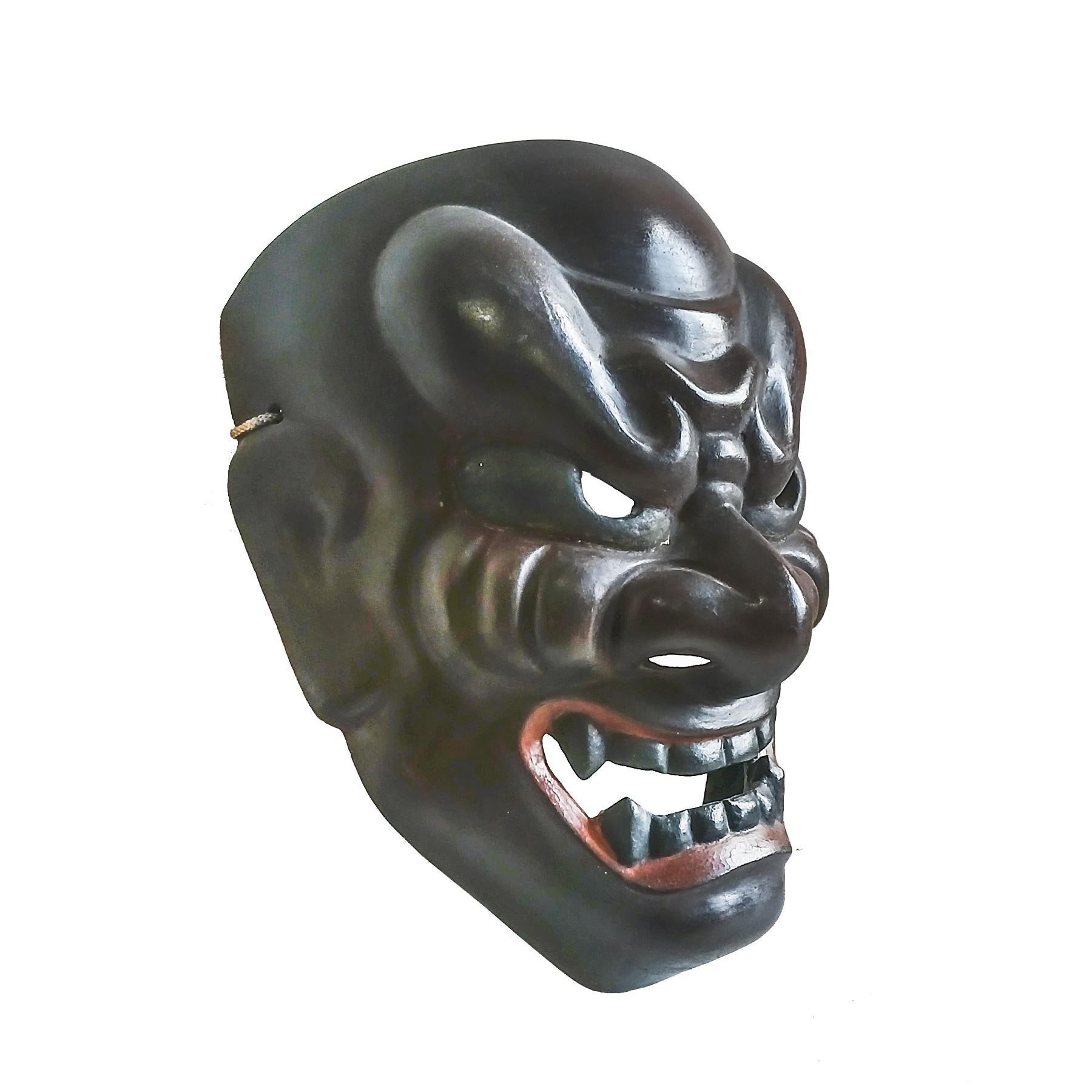 Japanische Holzmaske 