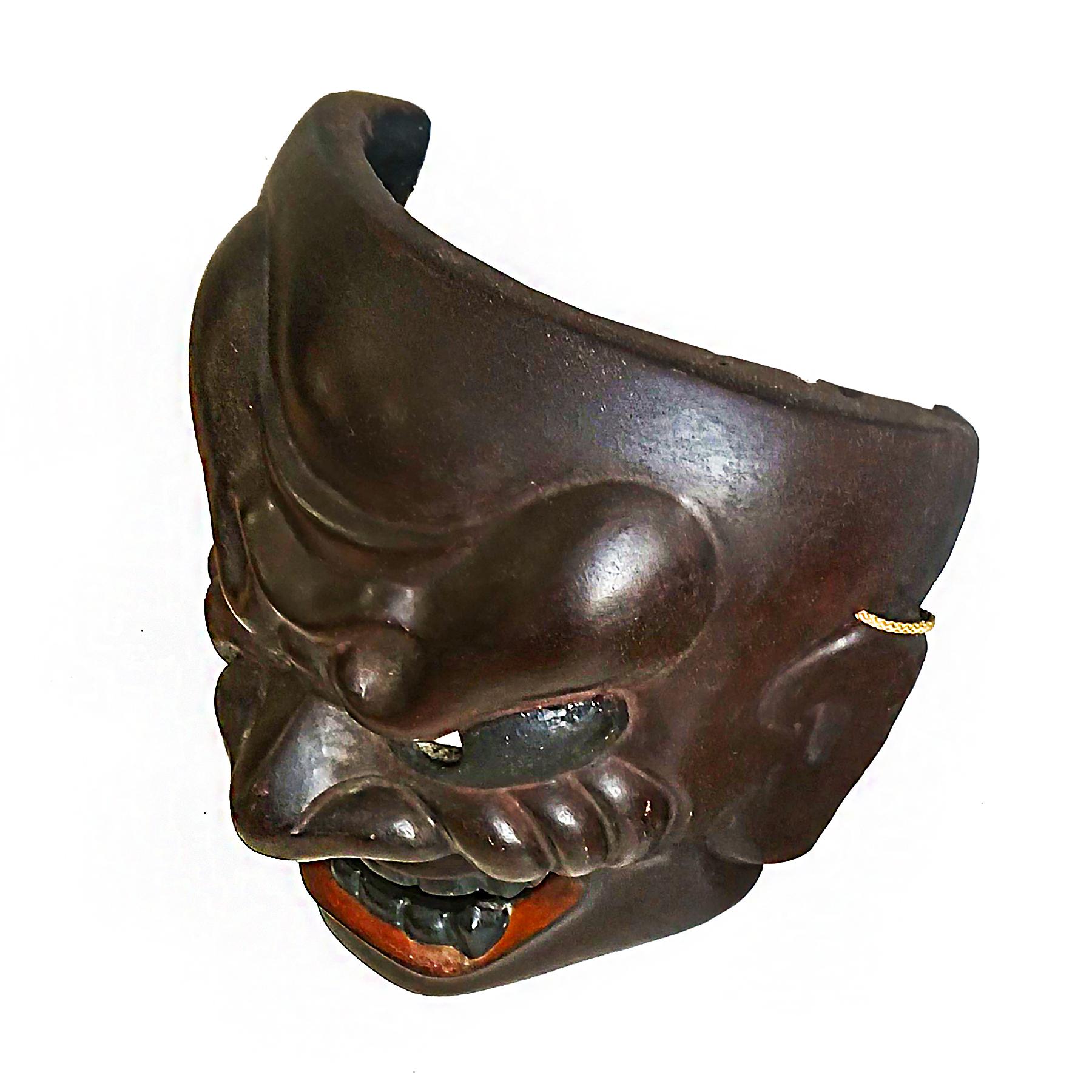 Japanische Holzmaske 