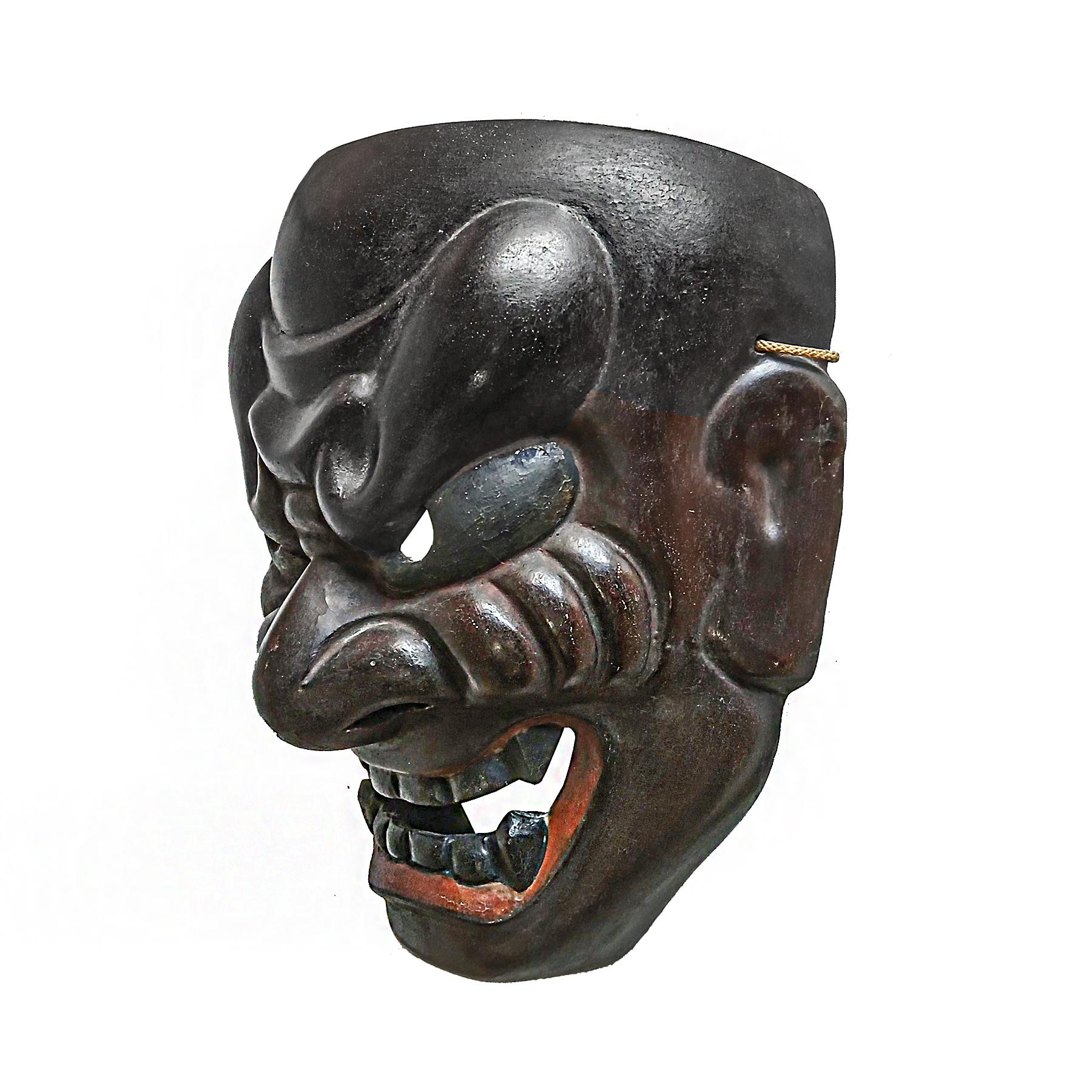 Japanische Holzmaske 