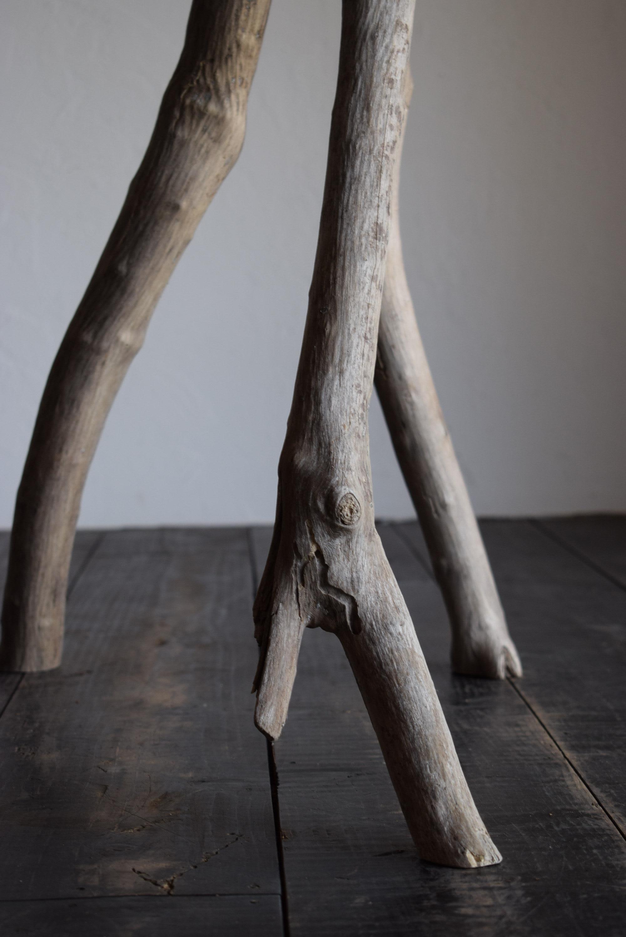 Japanischer Holztisch / Wabi-Sabi Tisch / Primitiver Tisch / Messestand im Angebot 10