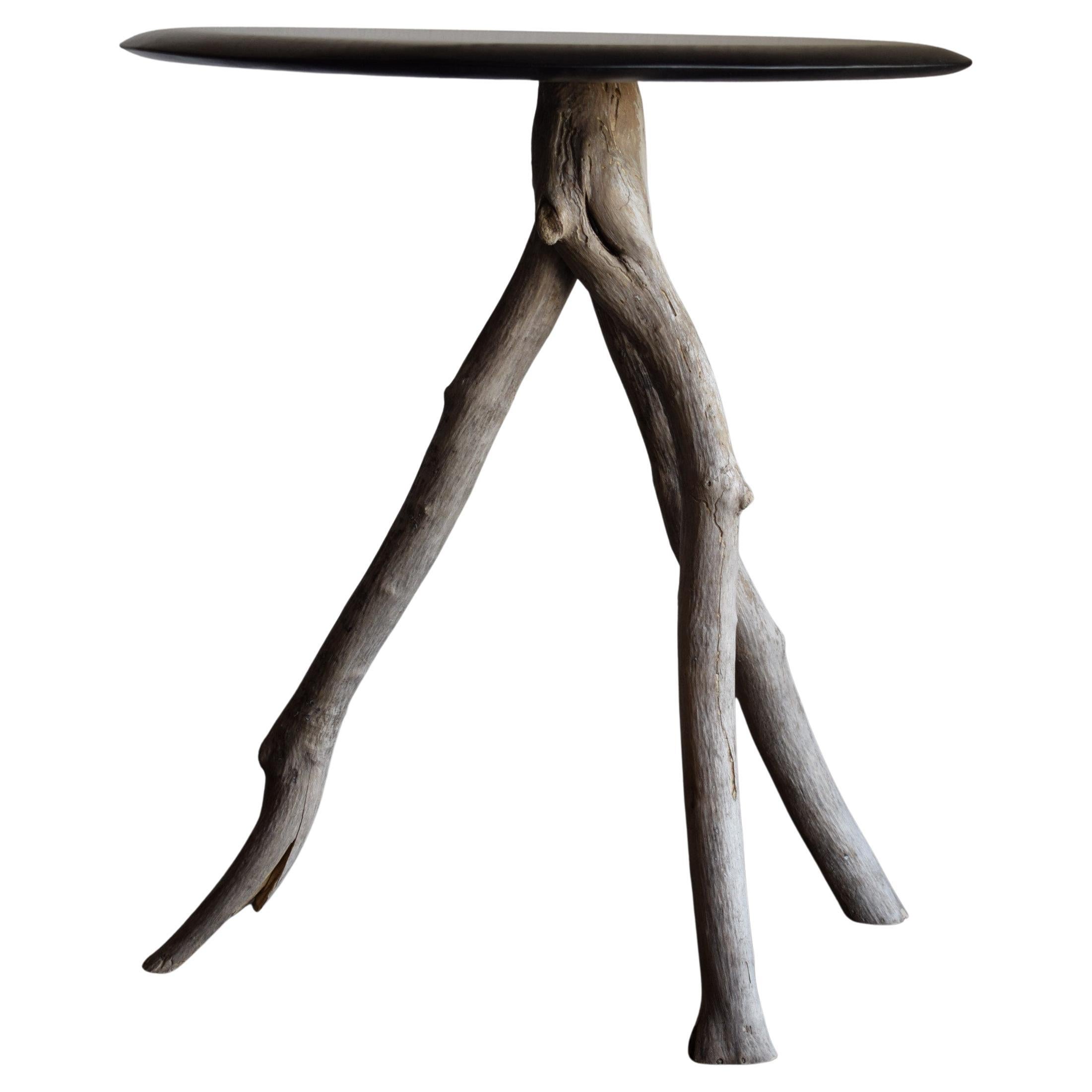 Japanischer Holztisch / Wabi-Sabi Tisch / Primitiver Tisch / Messestand
