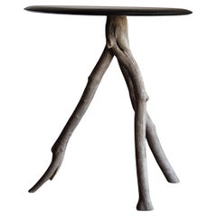 Table japonaise en bois / table wabi-sabi / table primitive / stand d'exposition