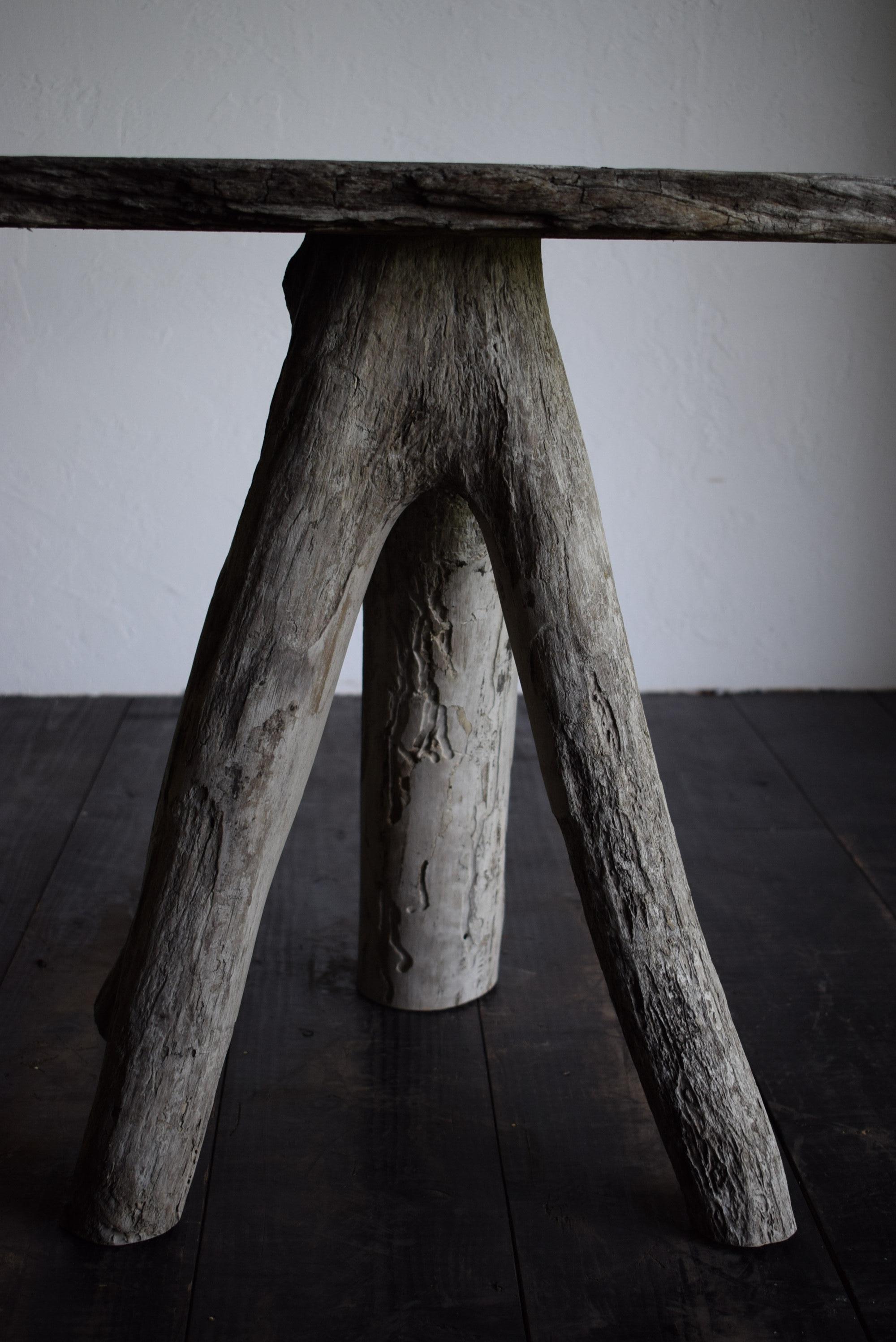 Japanese wood table /wabi-sabi table / primitive table / 7