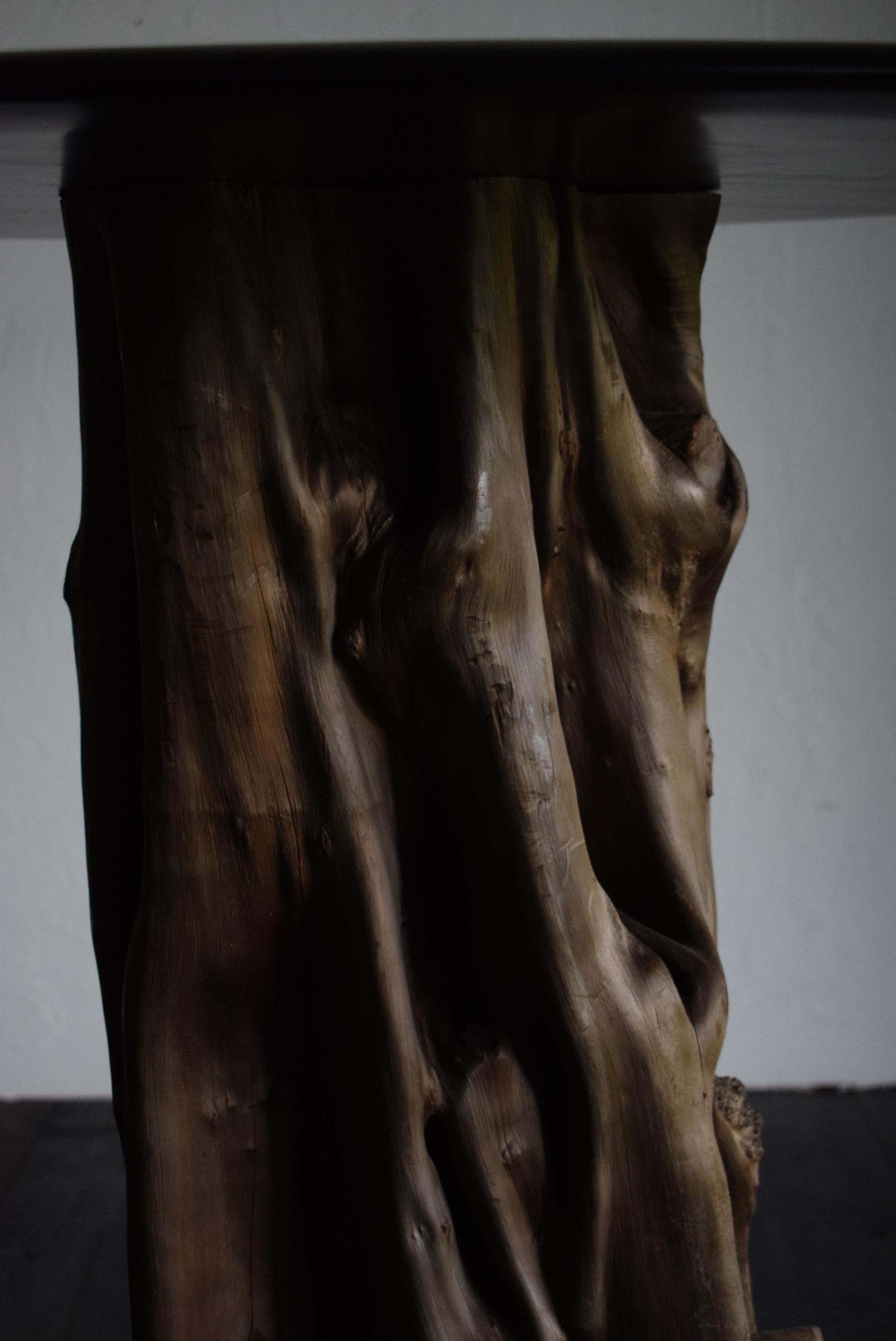 Japanischer Holztisch /wabi-sabi-Tisch / primitiver Tisch / 9