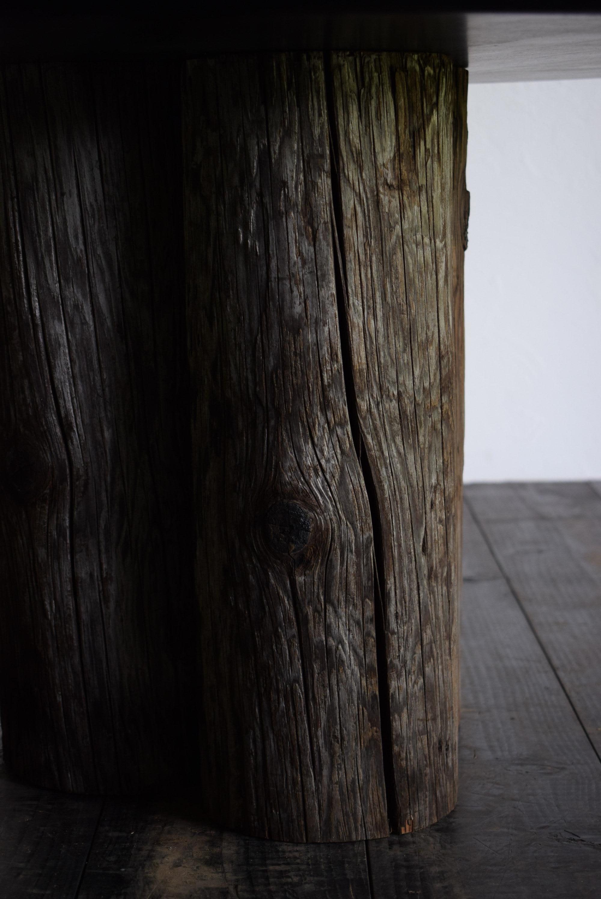 Japanese wood table /wabi-sabi table / primitive table / 13