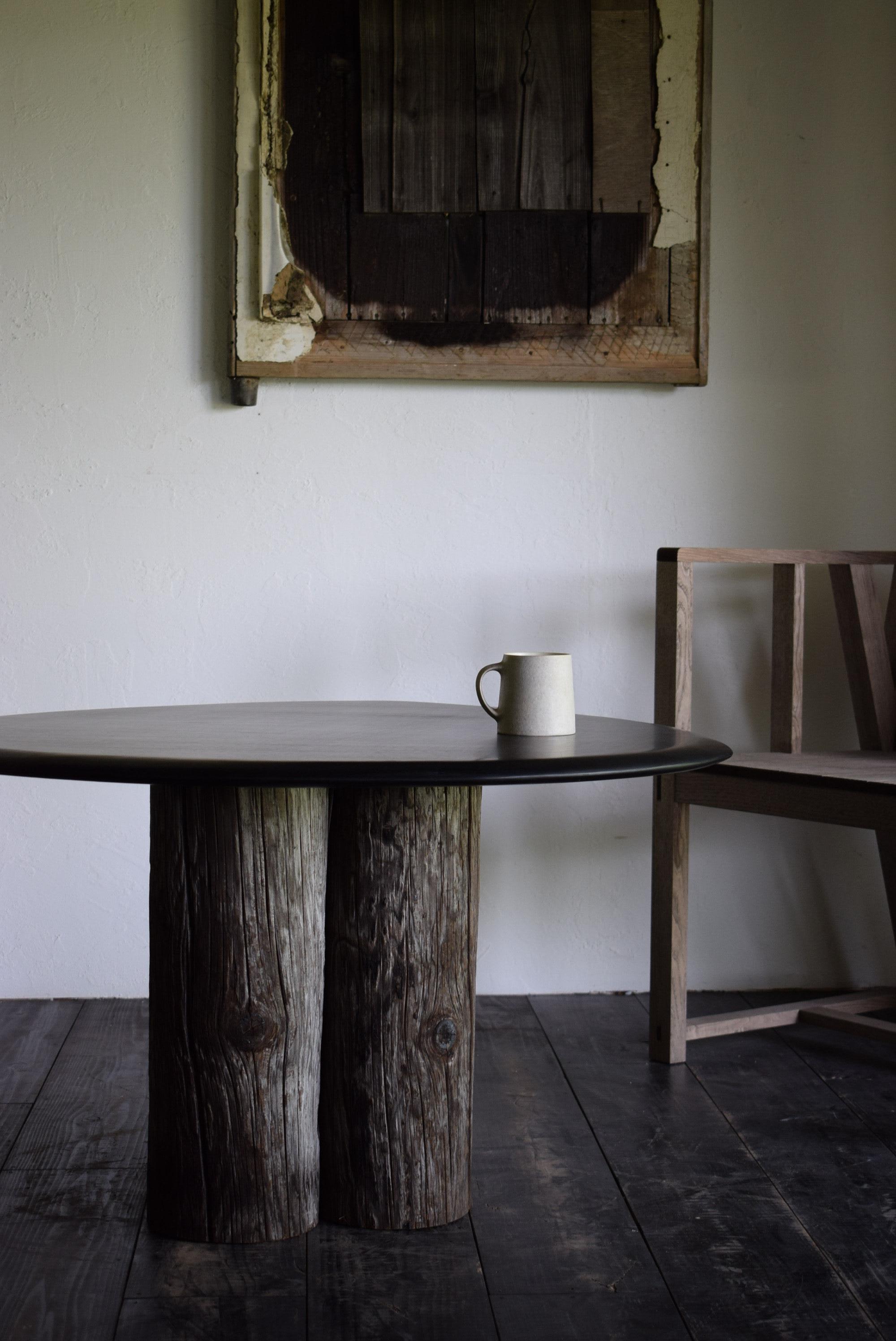 Wood Japanese wood table /wabi-sabi table / primitive table /