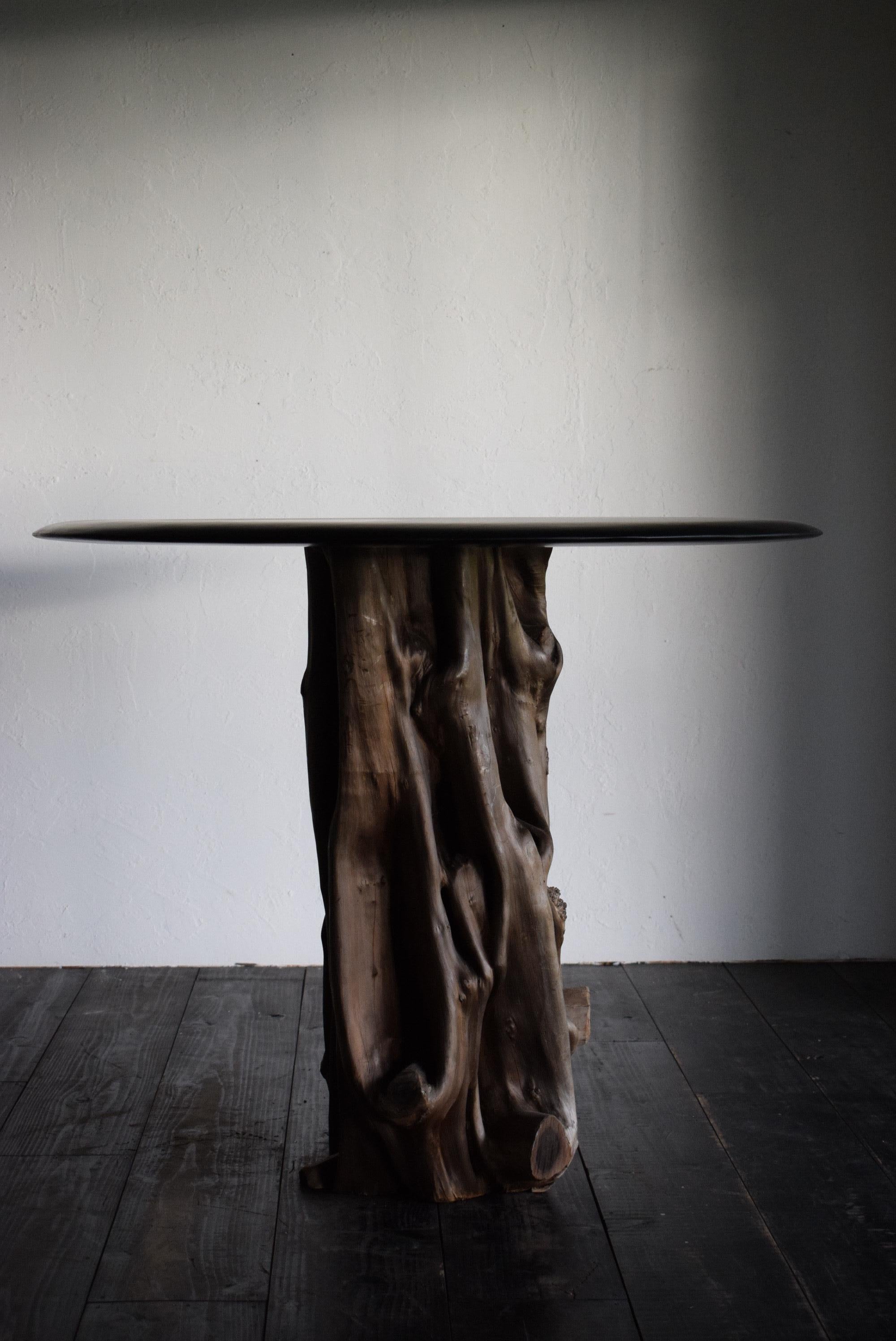 Japanischer Holztisch /wabi-sabi-Tisch / primitiver Tisch / (21. Jahrhundert und zeitgenössisch)