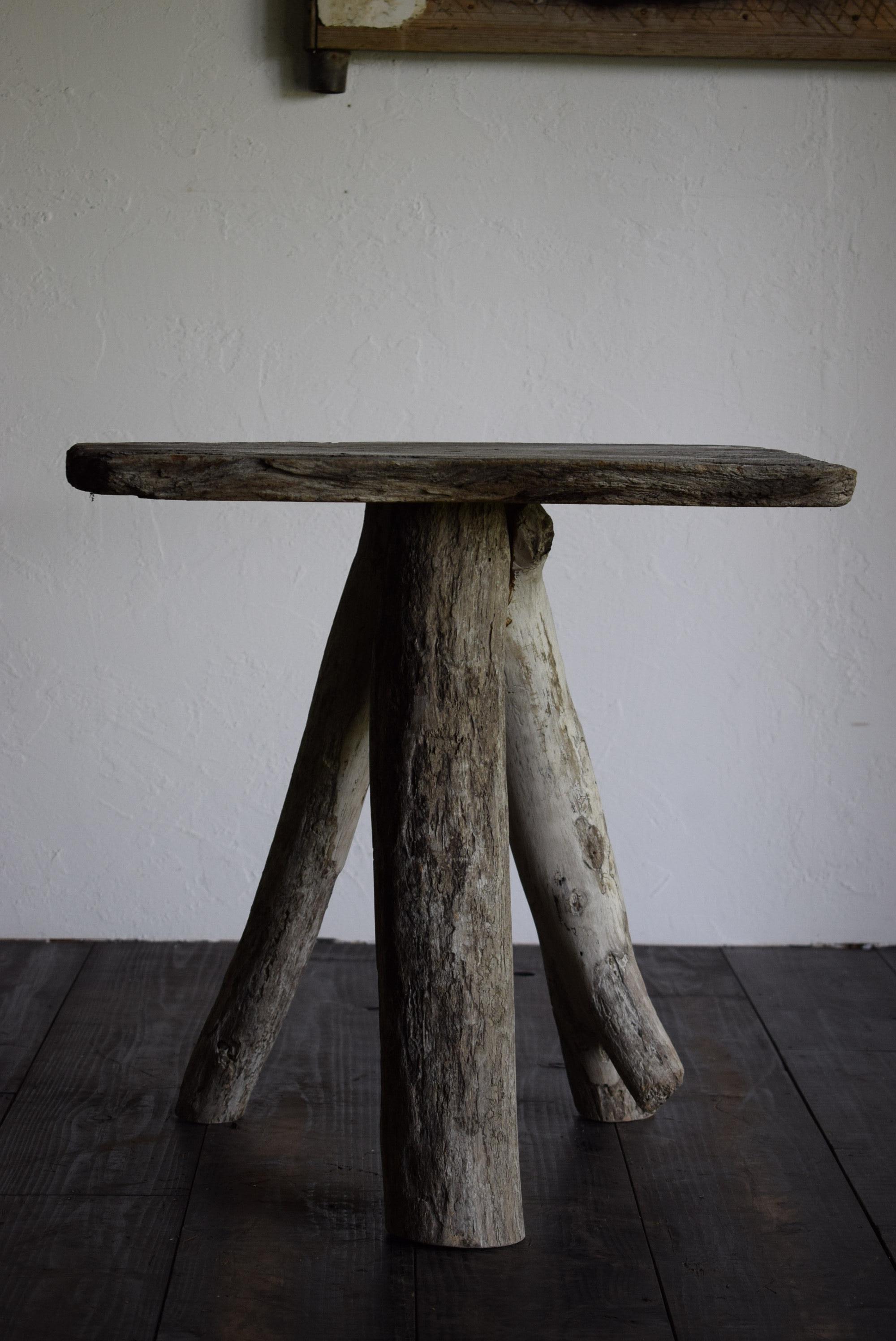 20th Century Japanese wood table /wabi-sabi table / primitive table /