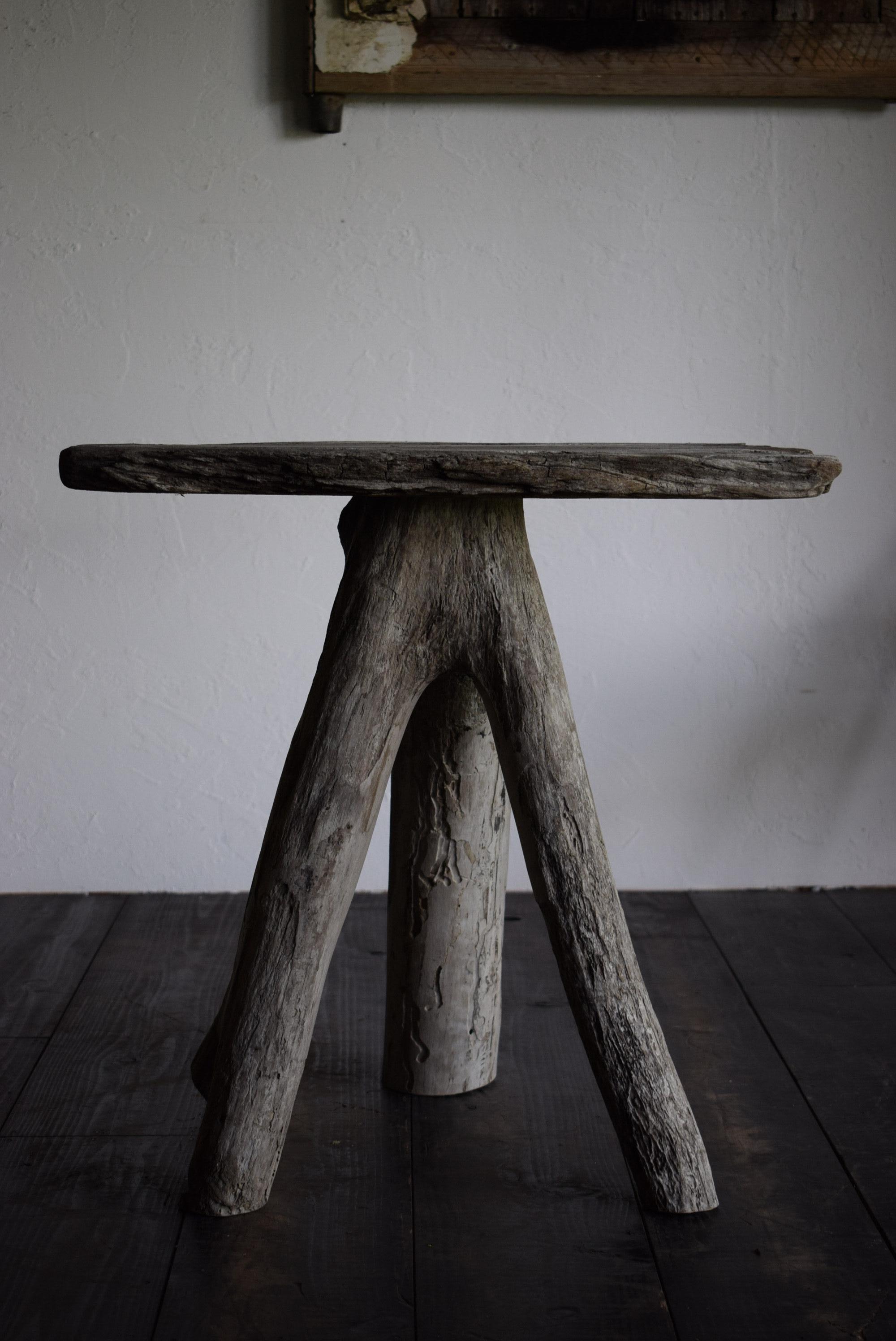 Wood Japanese wood table /wabi-sabi table / primitive table /
