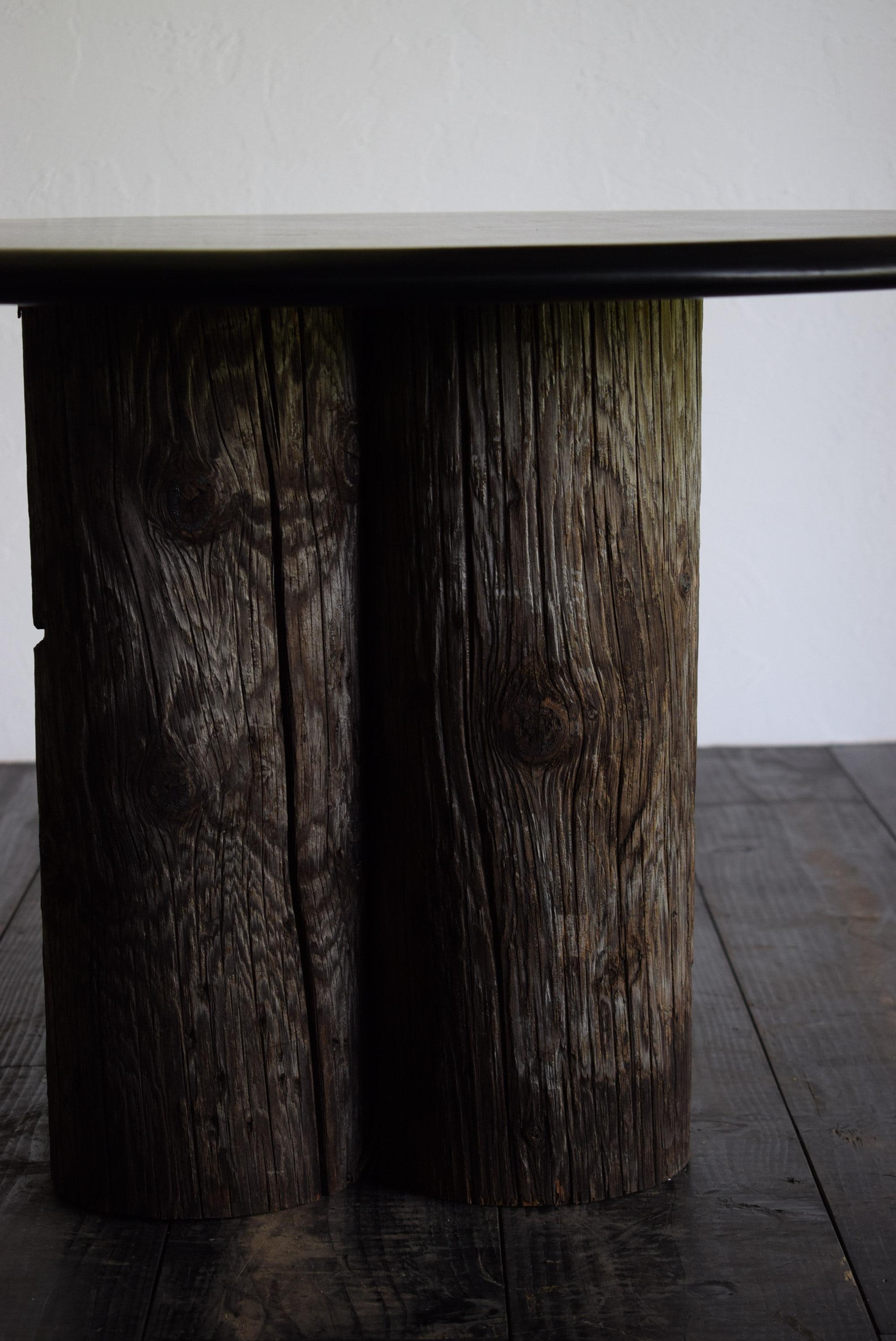 Japanese wood table /wabi-sabi table / primitive table / 3