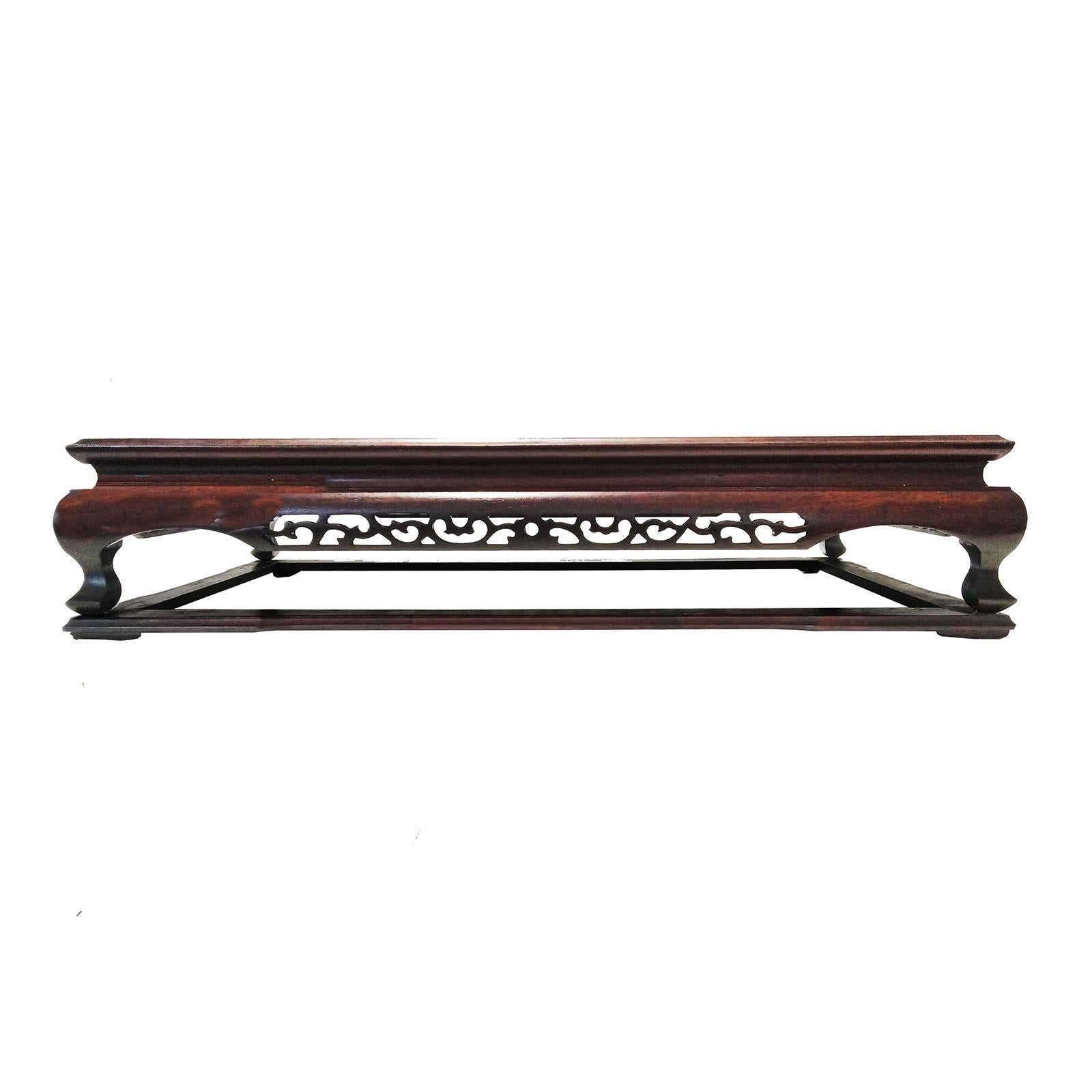 Japanese Wood Tray Table, Meiji Period In Good Condition For Sale In New York, NY