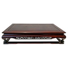 Used Japanese Wood Tray Table, Meiji Period