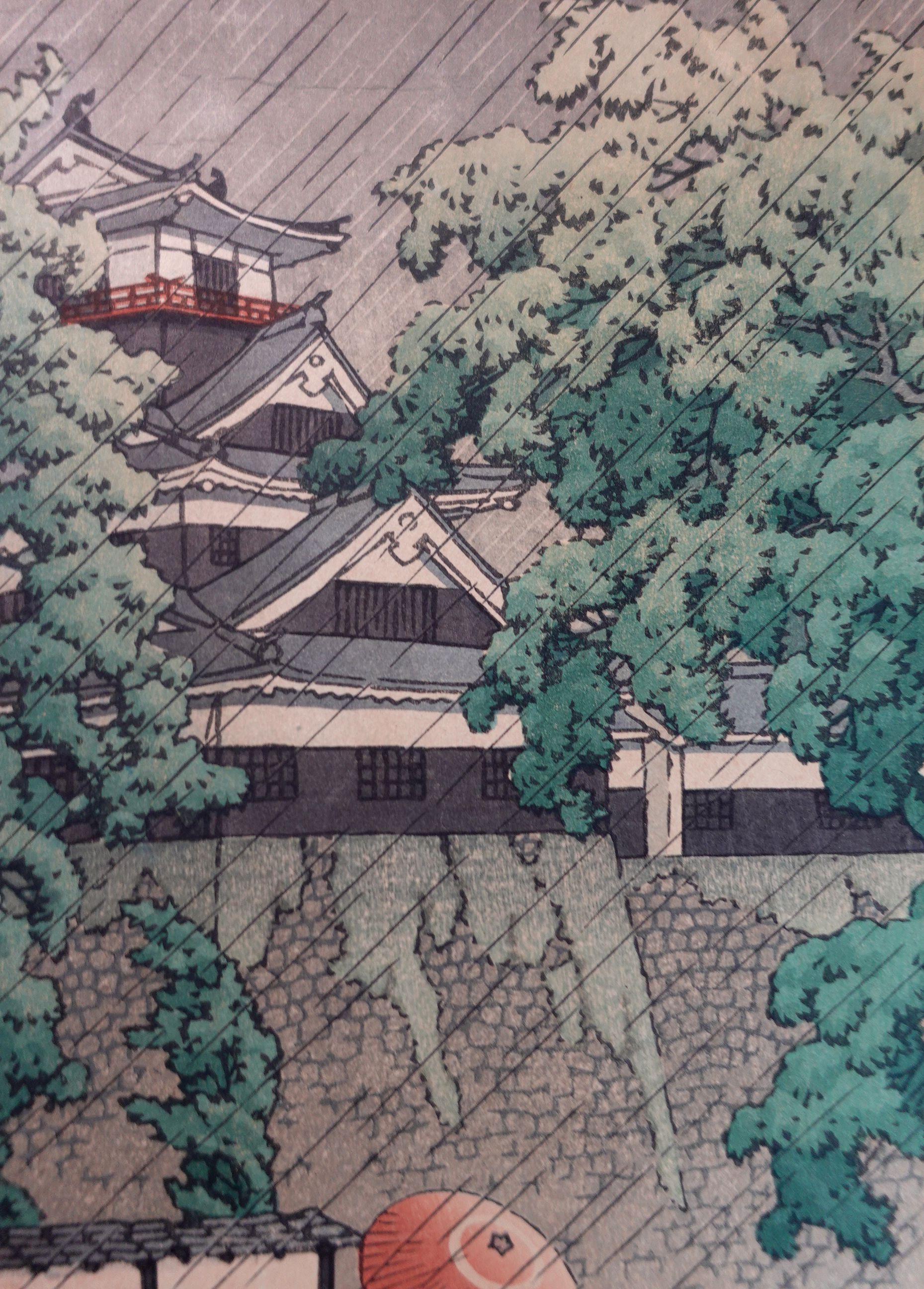 Japanese Woodblock Print by Kawase Hasui, Published 1948 In Good Condition In Norton, MA