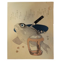 Japanese Woodblock Print by Totoya Hokkei 魚屋北溪 '1780-1850'