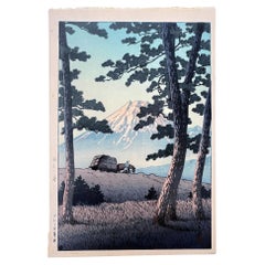 Japanese Woodblock Print Evening at Tago Bay by Kawase Hasui