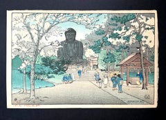 Japanese Woodblock Print Kamakura by Charles William Bartlett