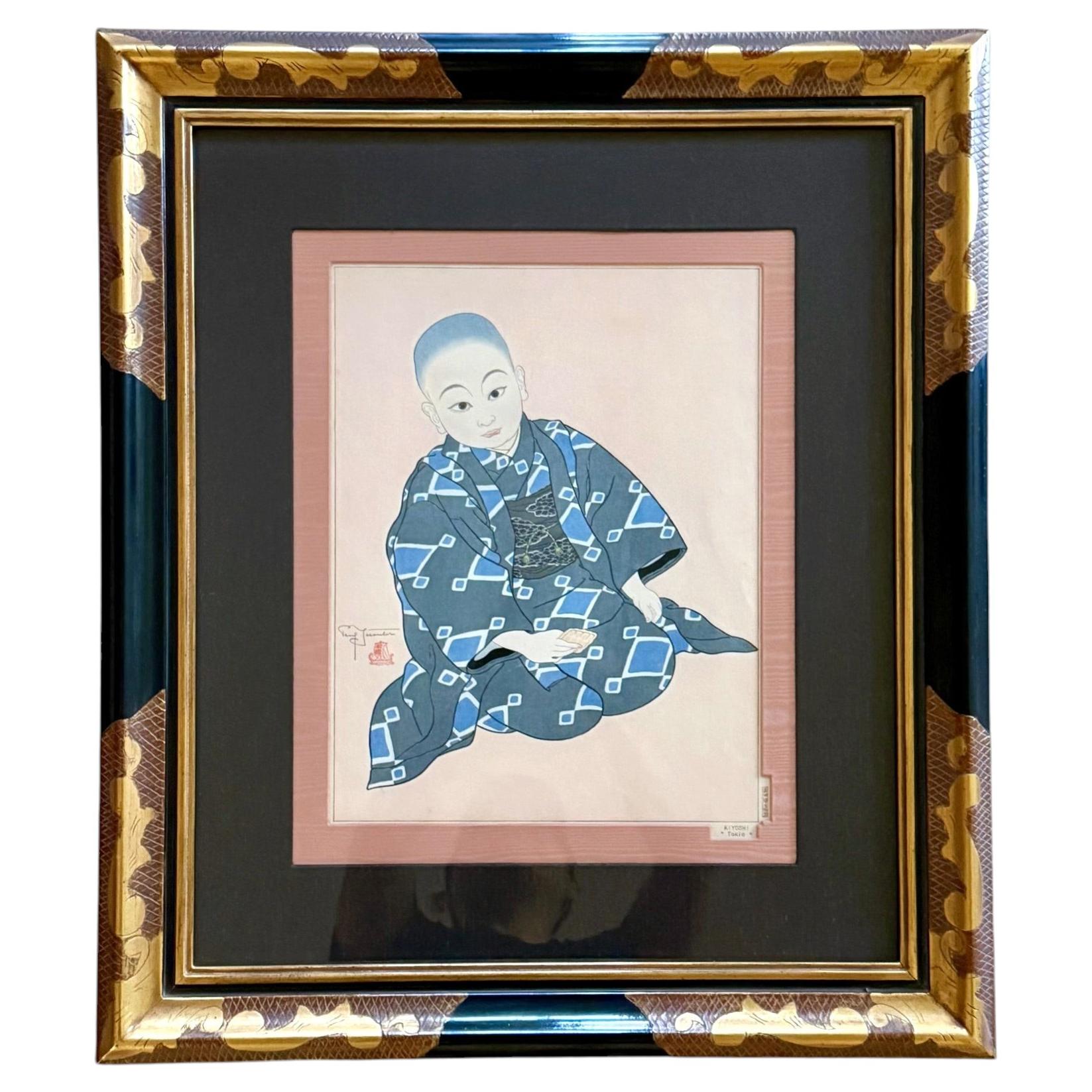 Japanese Woodblock Print Kiyoshi Tokio by Paul Jacoulet