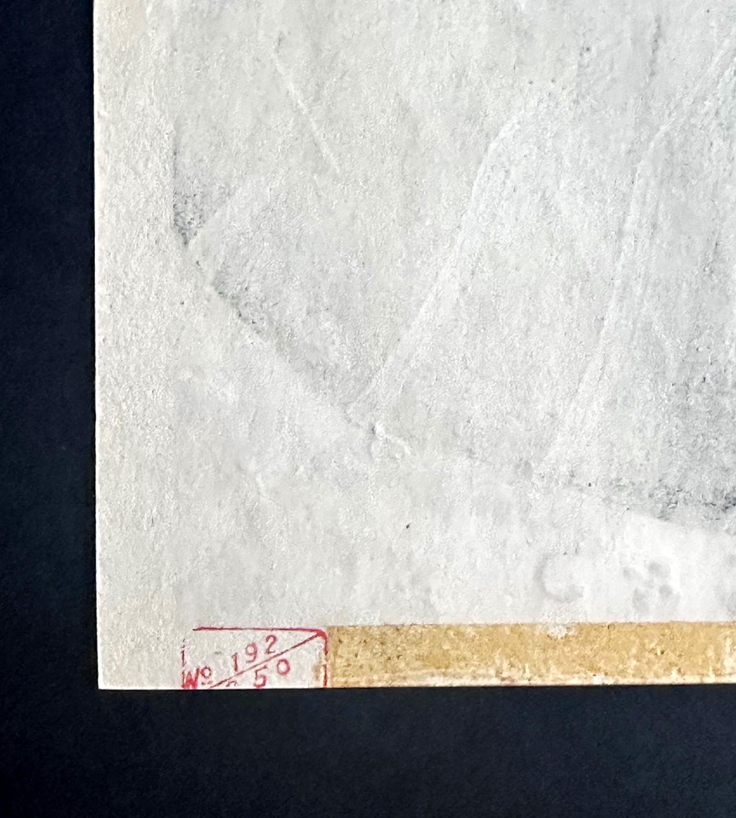 Japanese Woodblock Print Le Mandarin Aux Lunettes by Paul Jacoulet en vente 7
