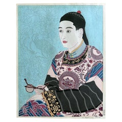 Japanese Woodblock Print Le Mandarin Aux Lunettes by Paul Jacoulet