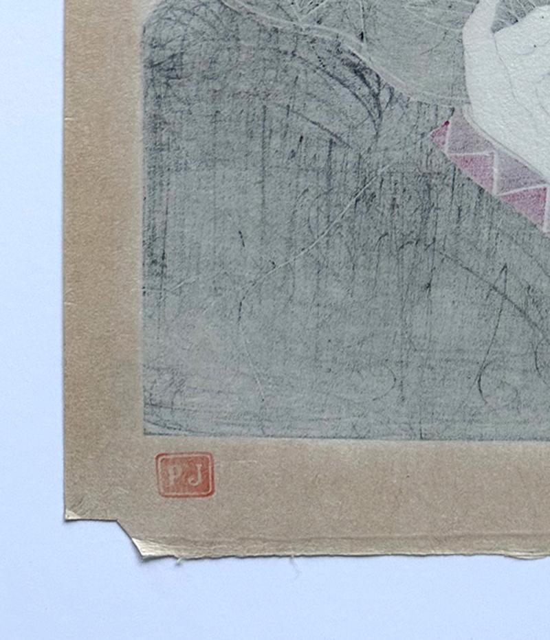 Grabado xilográfico japonés Les Jades Chinoise de Paul Jacoulet en venta 6
