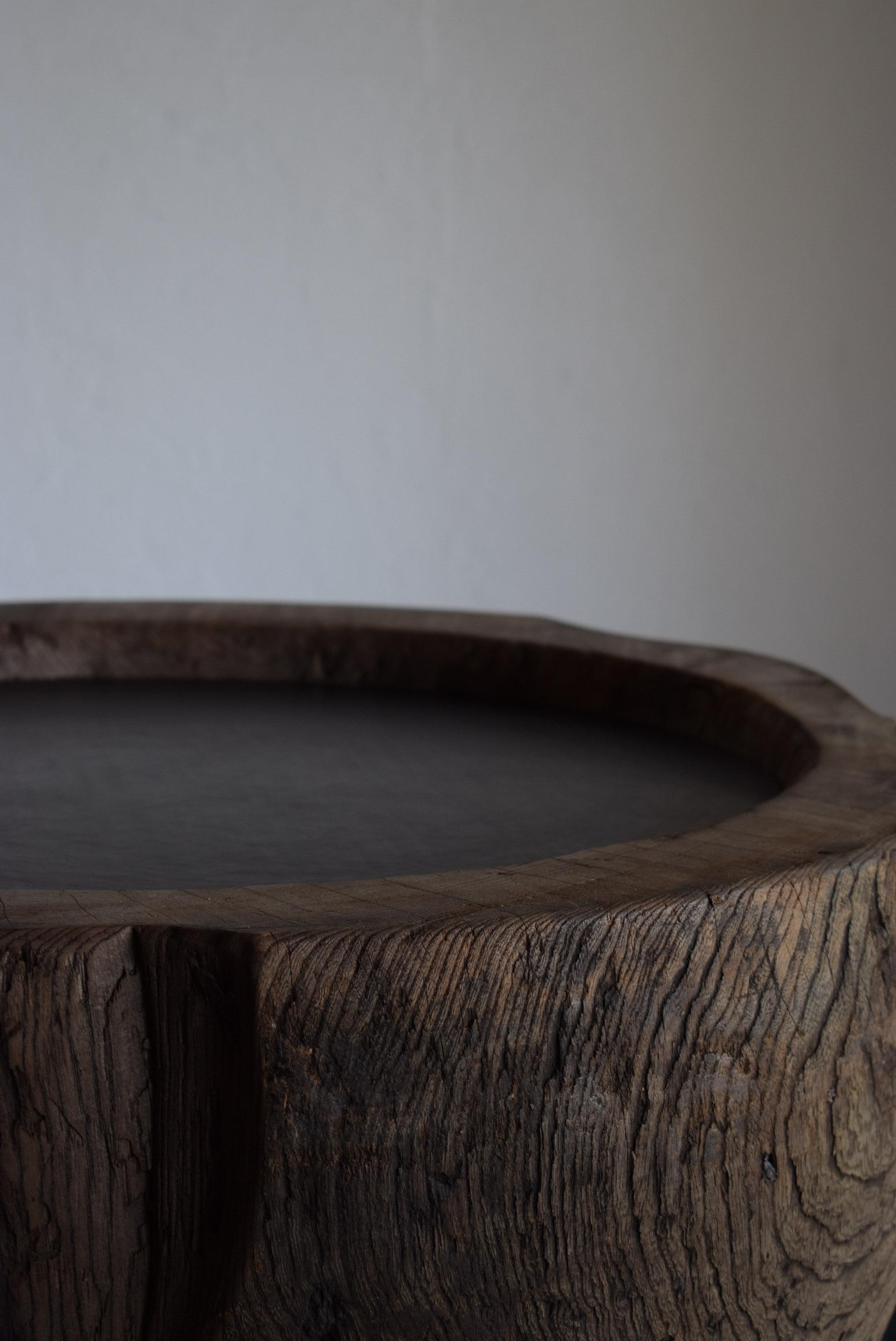 Japanischer Holzblocktisch /Wabi-Sabi Couchtisch/1900er〜 5
