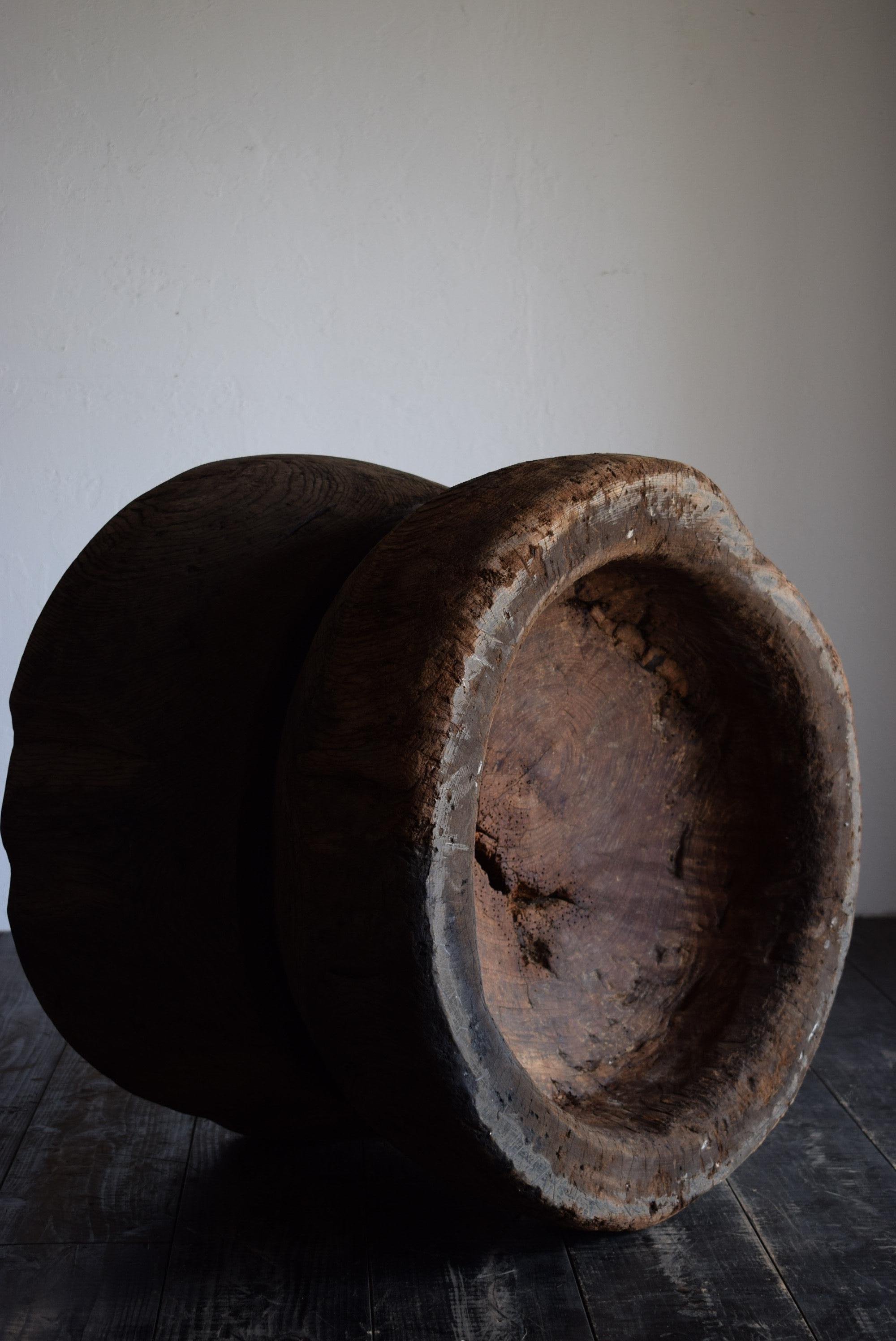 Japanischer Holzblocktisch /Wabi-Sabi Couchtisch/1900er〜 12