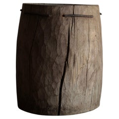 Japanese Wooden block table /wabi-sabi coffee table