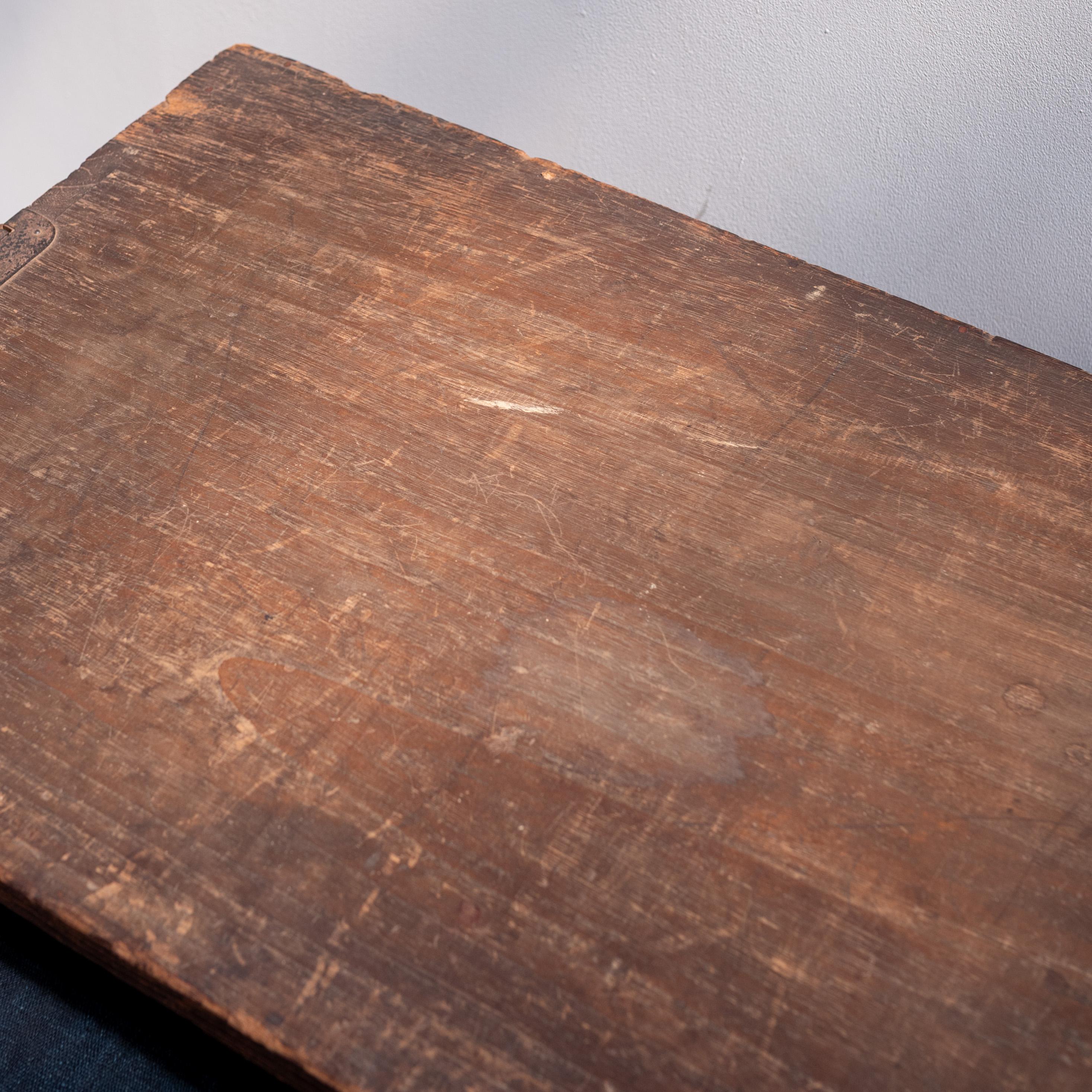 Japanese Wooden Cabinet, Early 20th Century, Japan, Wabi Sabi For Sale 11
