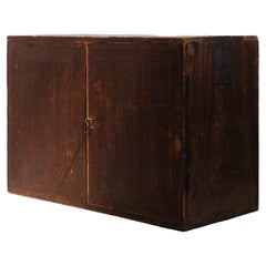 Antique Japanese Wooden Cabinet, Early 20th Century, Japan, Wabi Sabi