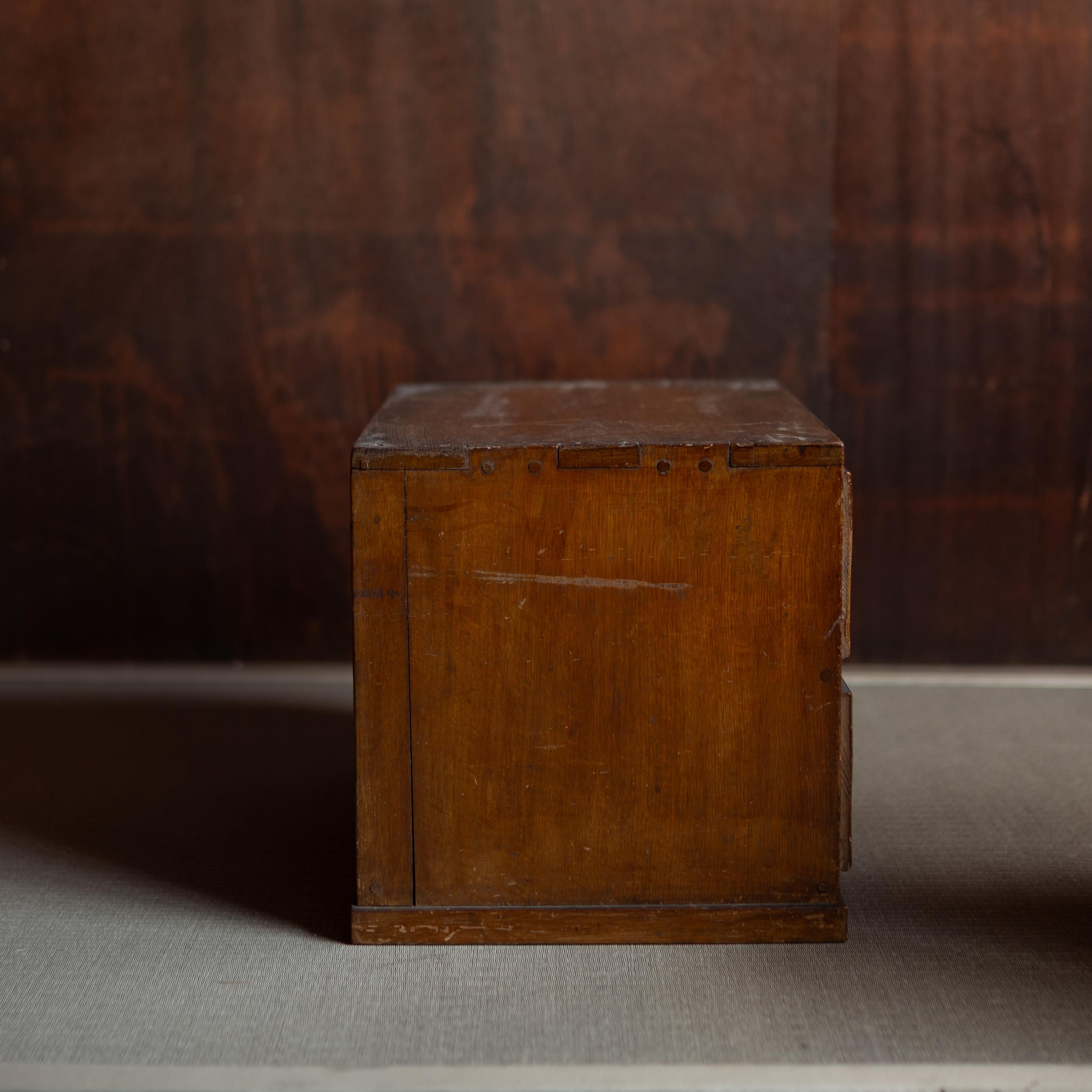 Japanese Wooden Chest of Drawers, Wabi-Sabi, Japan, 19th Century For Sale 2