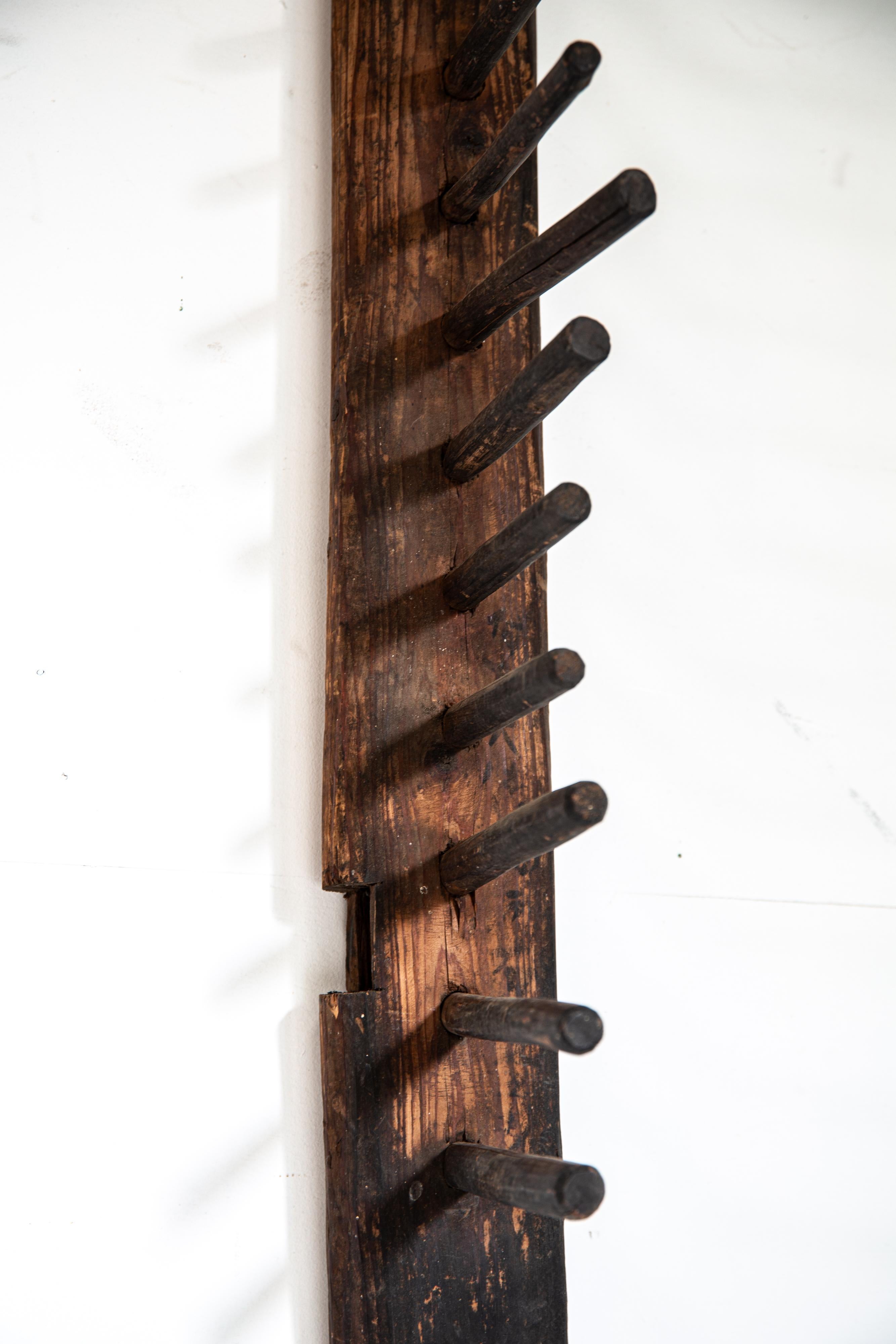 Machacadora de grano japonesa de madera - herramienta agrícola antigua, pieza de arte wabi sabi, mingei 10