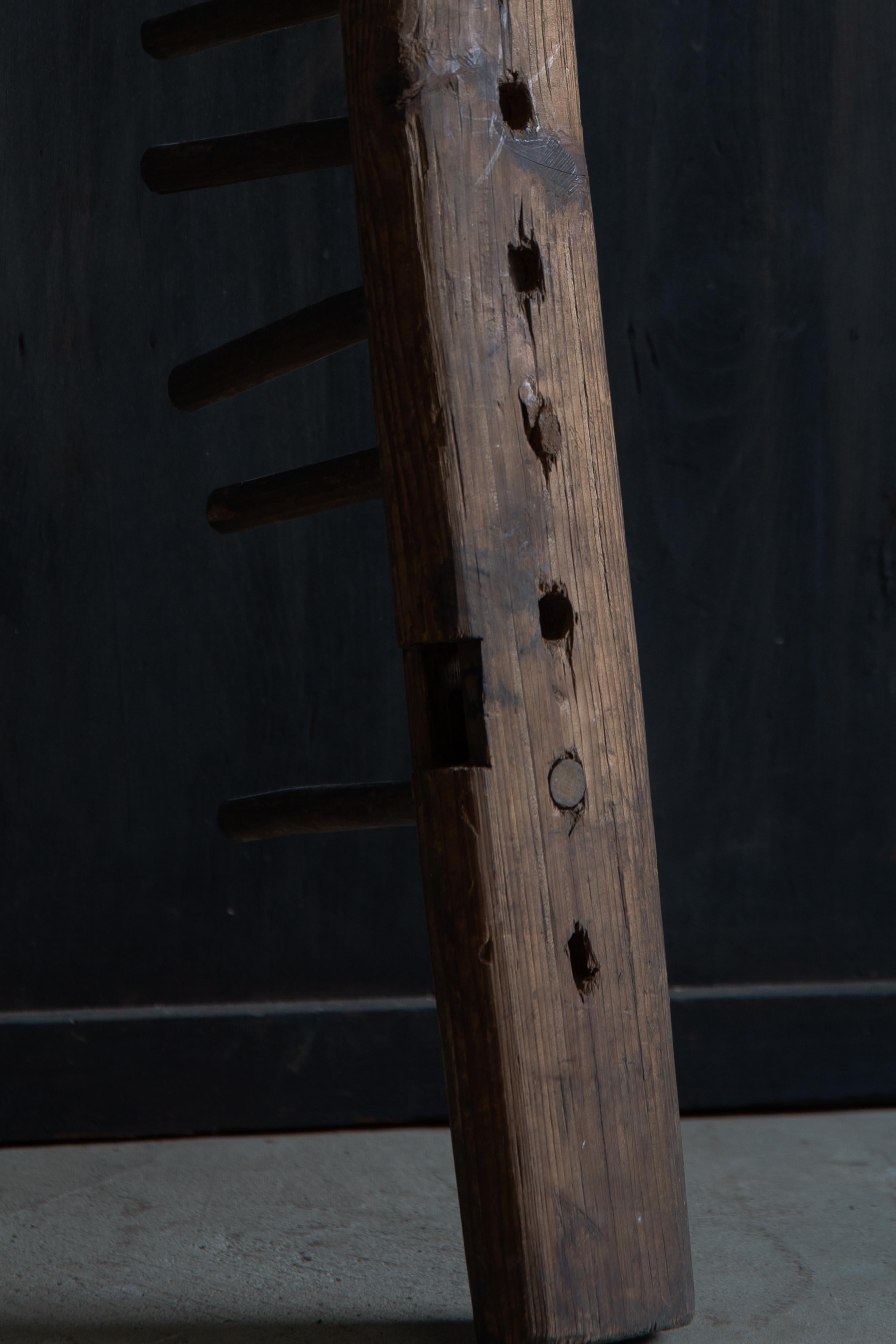 Machacadora de grano japonesa de madera - herramienta agrícola antigua, pieza de arte wabi sabi, mingei 6