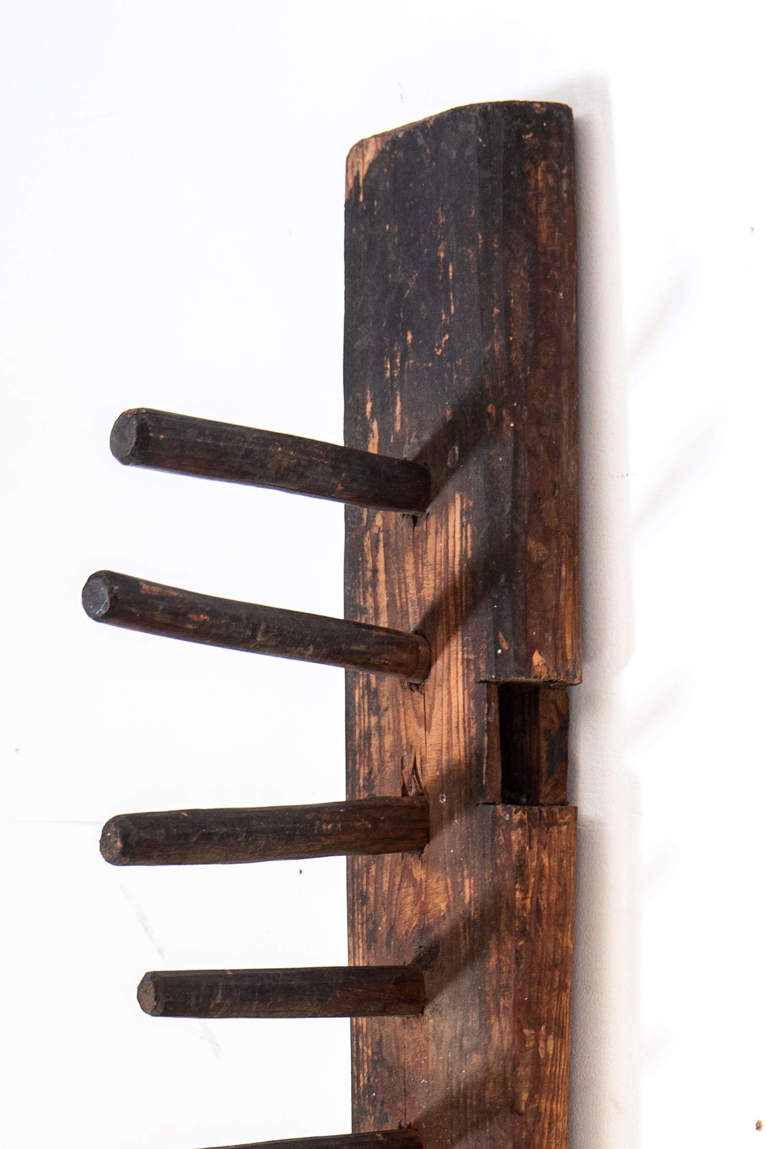 Machacadora de grano japonesa de madera - herramienta agrícola antigua, pieza de arte wabi sabi, mingei 12