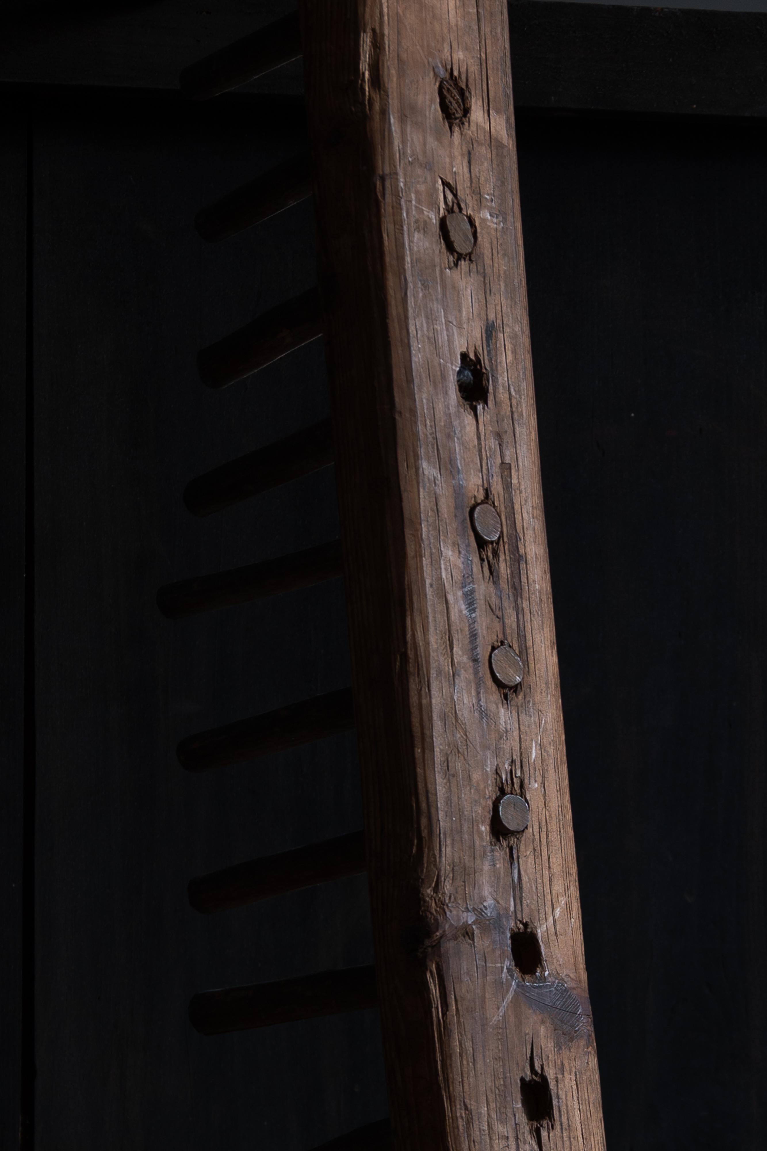 Machacadora de grano japonesa de madera - herramienta agrícola antigua, pieza de arte wabi sabi, mingei 7