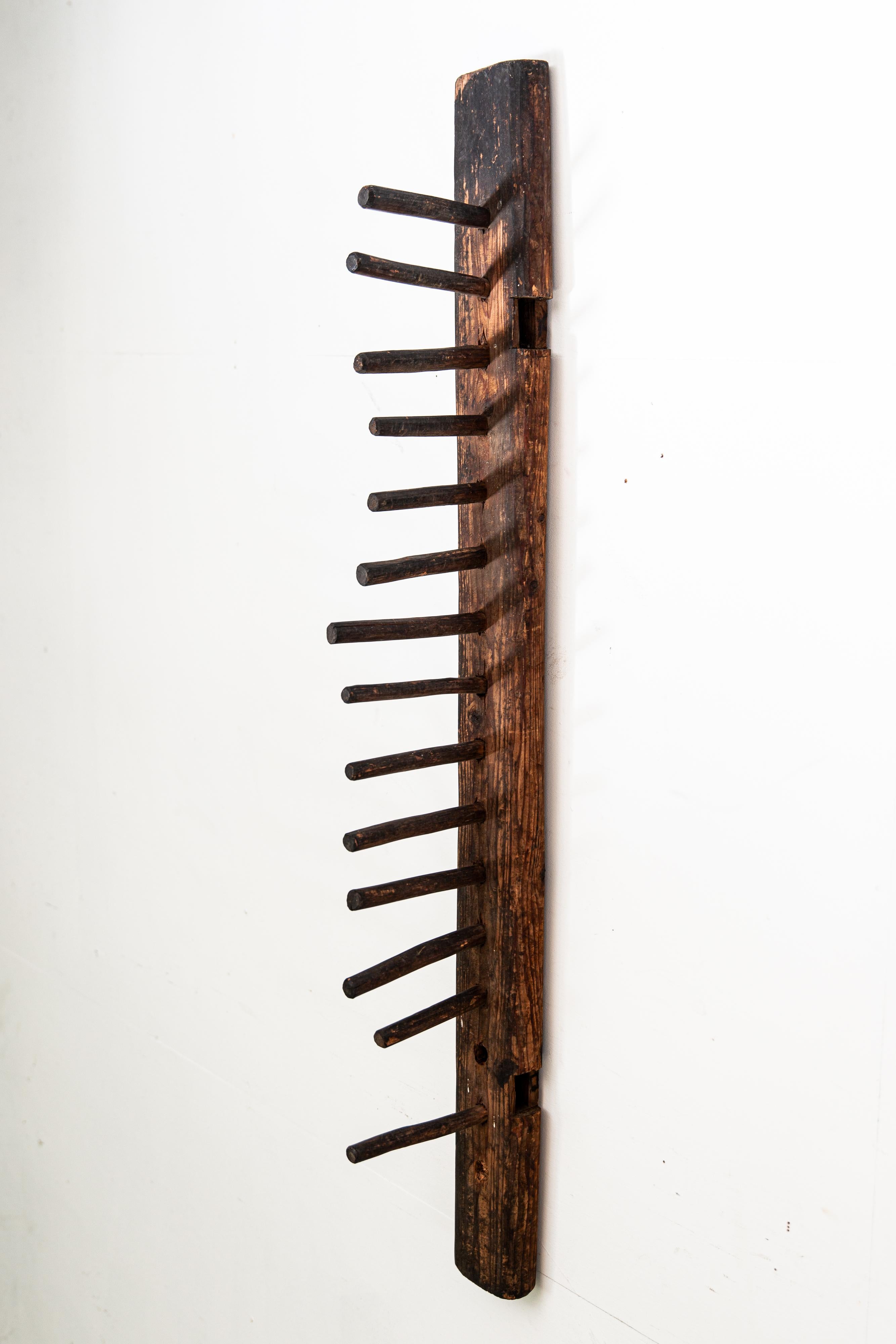 Machacadora de grano japonesa de madera - herramienta agrícola antigua, pieza de arte wabi sabi, mingei Madera