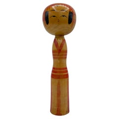 Used Japanese Wooden Kokeshi Doll Hisashiro NIIYAMA Yajiro 1970s