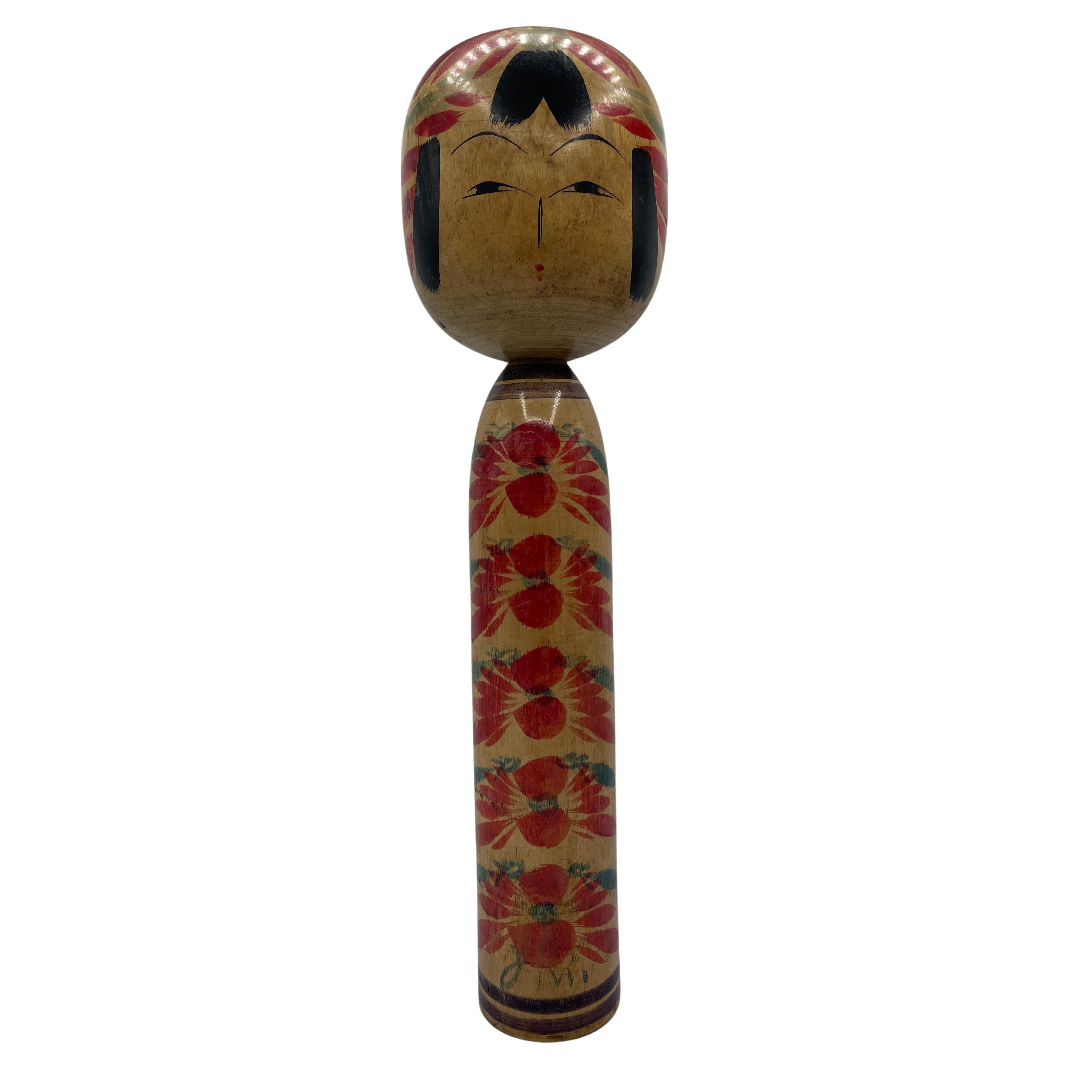 Togatta Shojiro SAKAI japonais style poupée Kokeshi en bois, années 1960