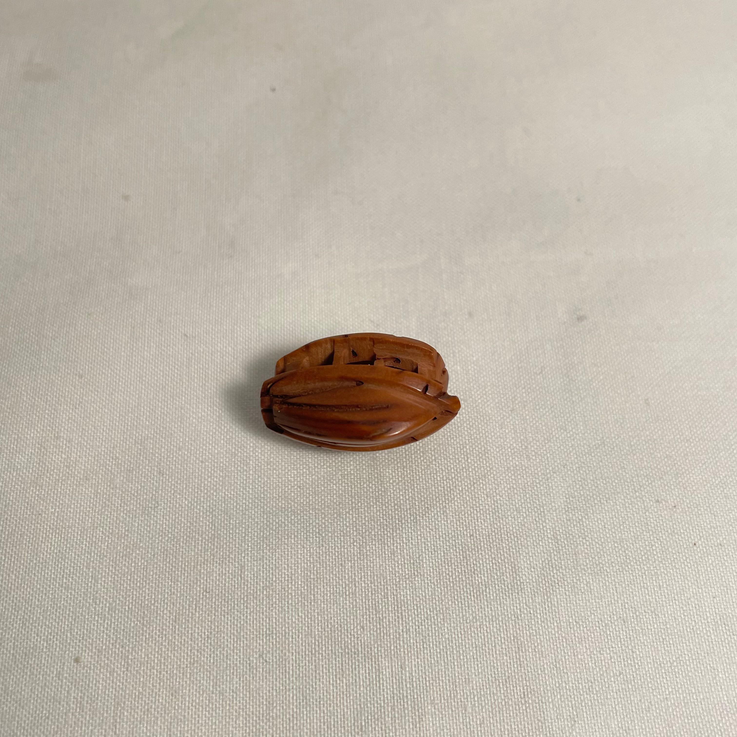Giapponese Netsuke giapponese in legno del 1950, epoca Showa, 