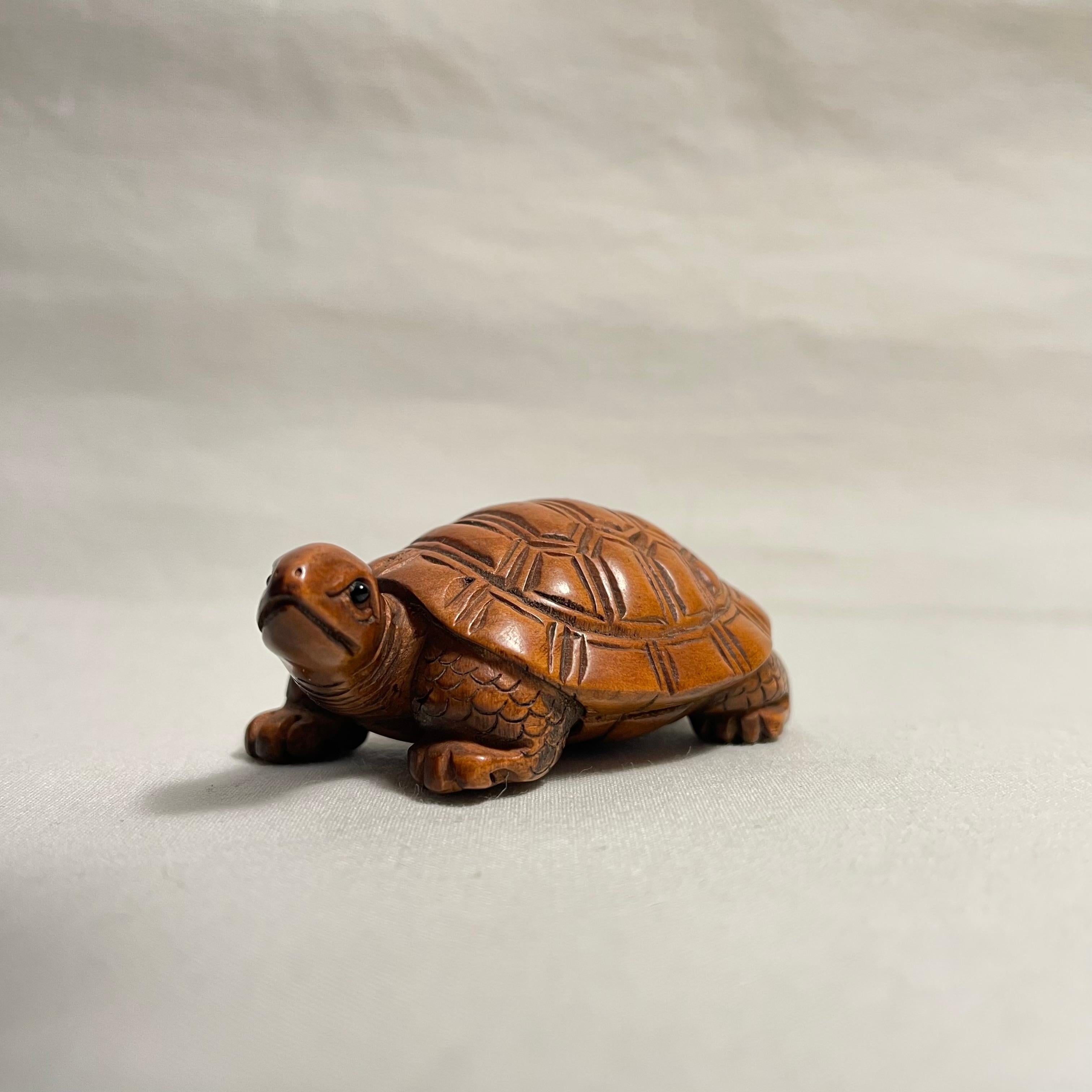 Giapponese Netsuke giapponese in legno 