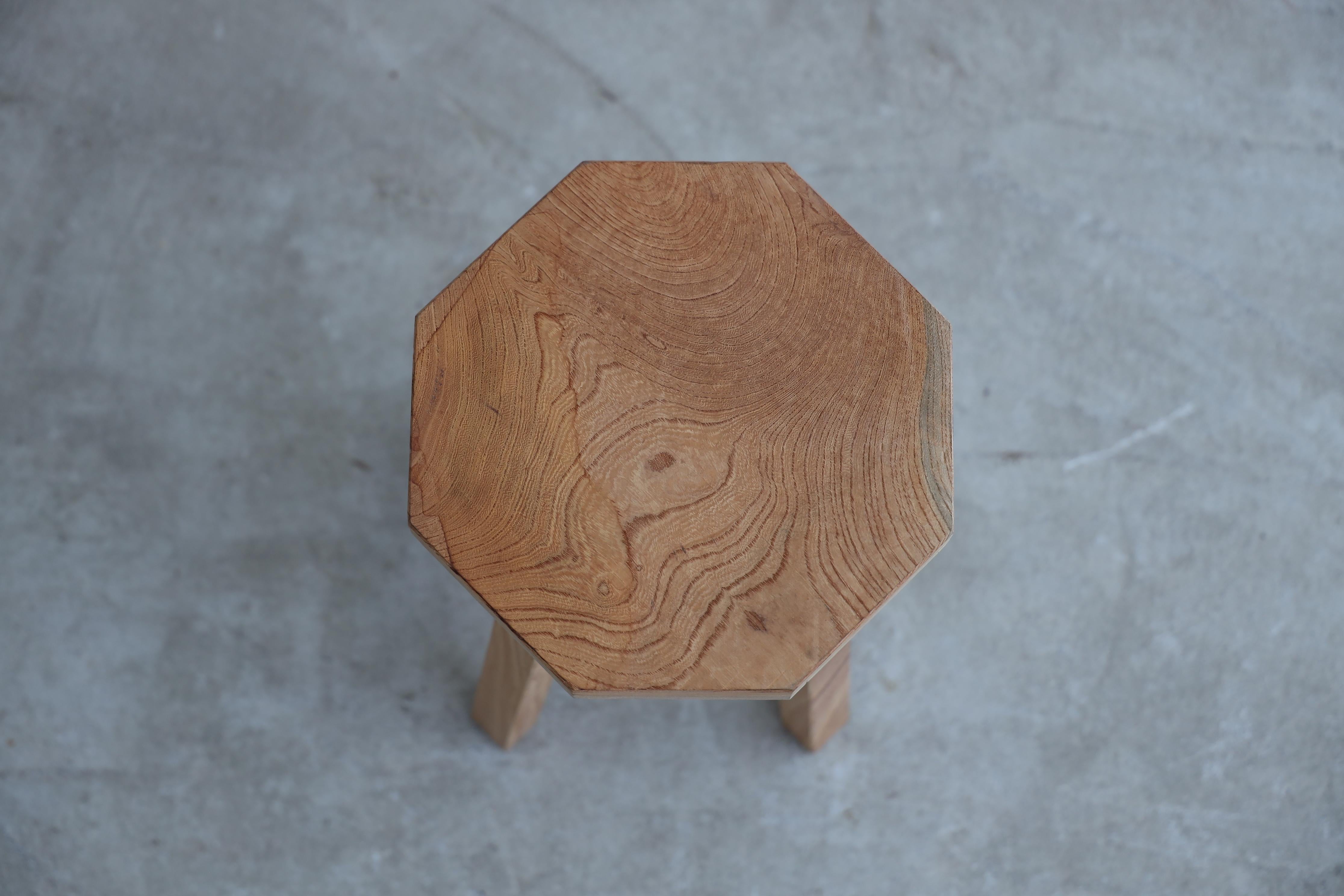Showa Japanese Wooden Stools, Wabi-Sabi