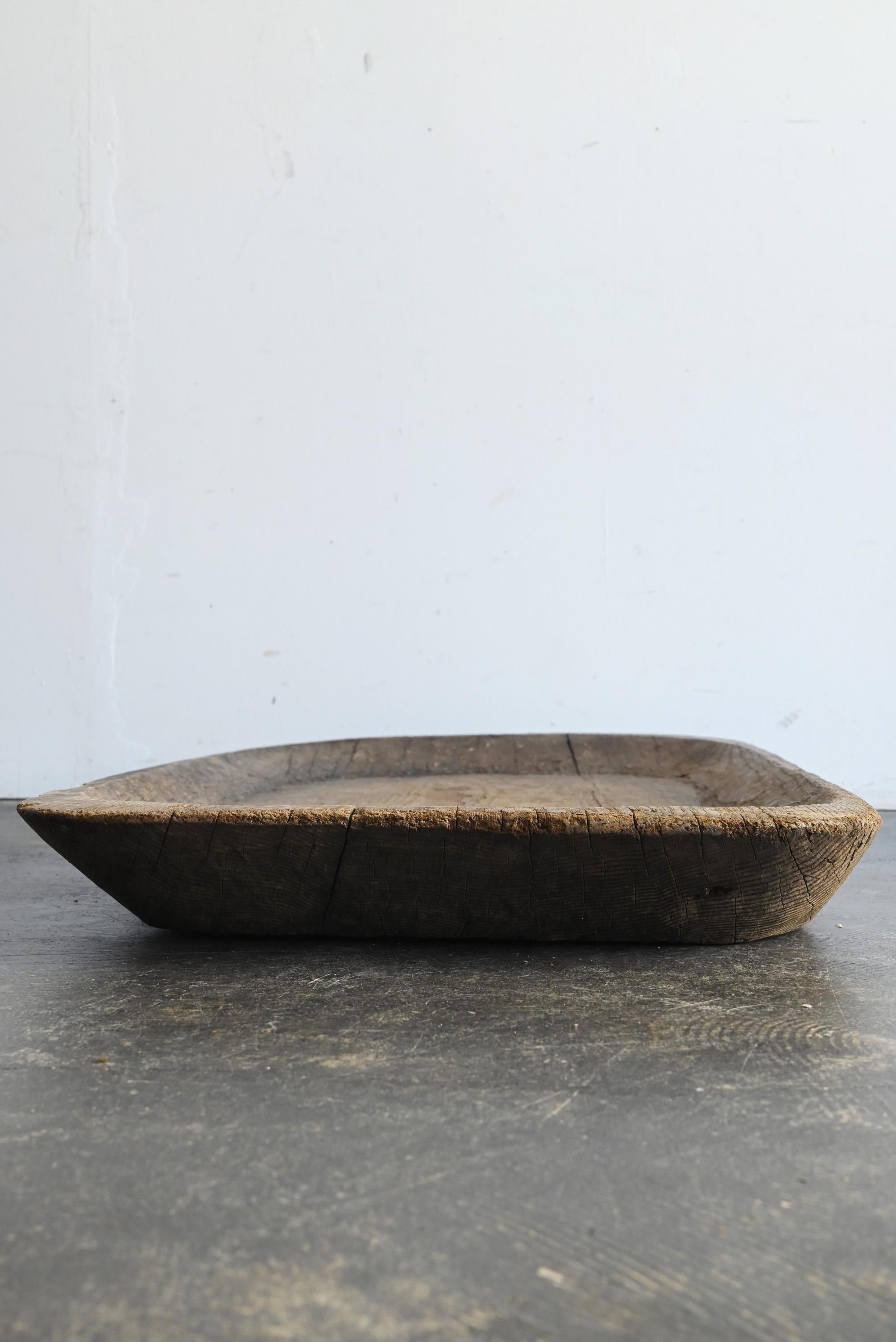 Tableau japonais en bois wabi-sabi/Début du 20e siècle/Support d'exposition/MINGEI en vente 6