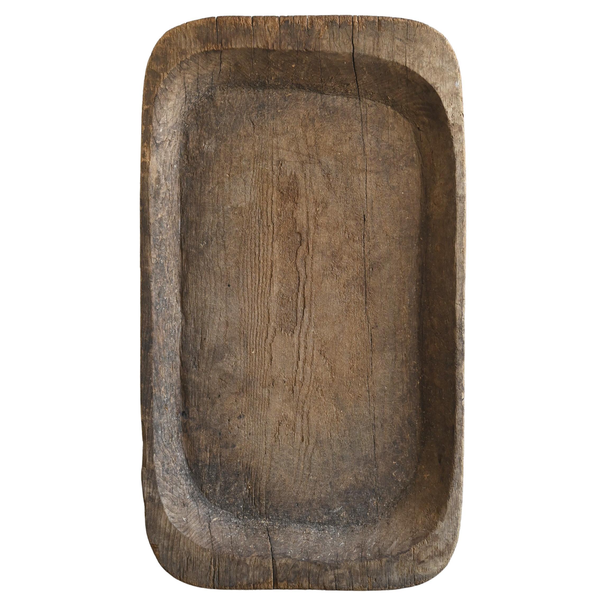 Japanese wooden wabi-sabi board/Early 20th century/Display stand/MINGEI