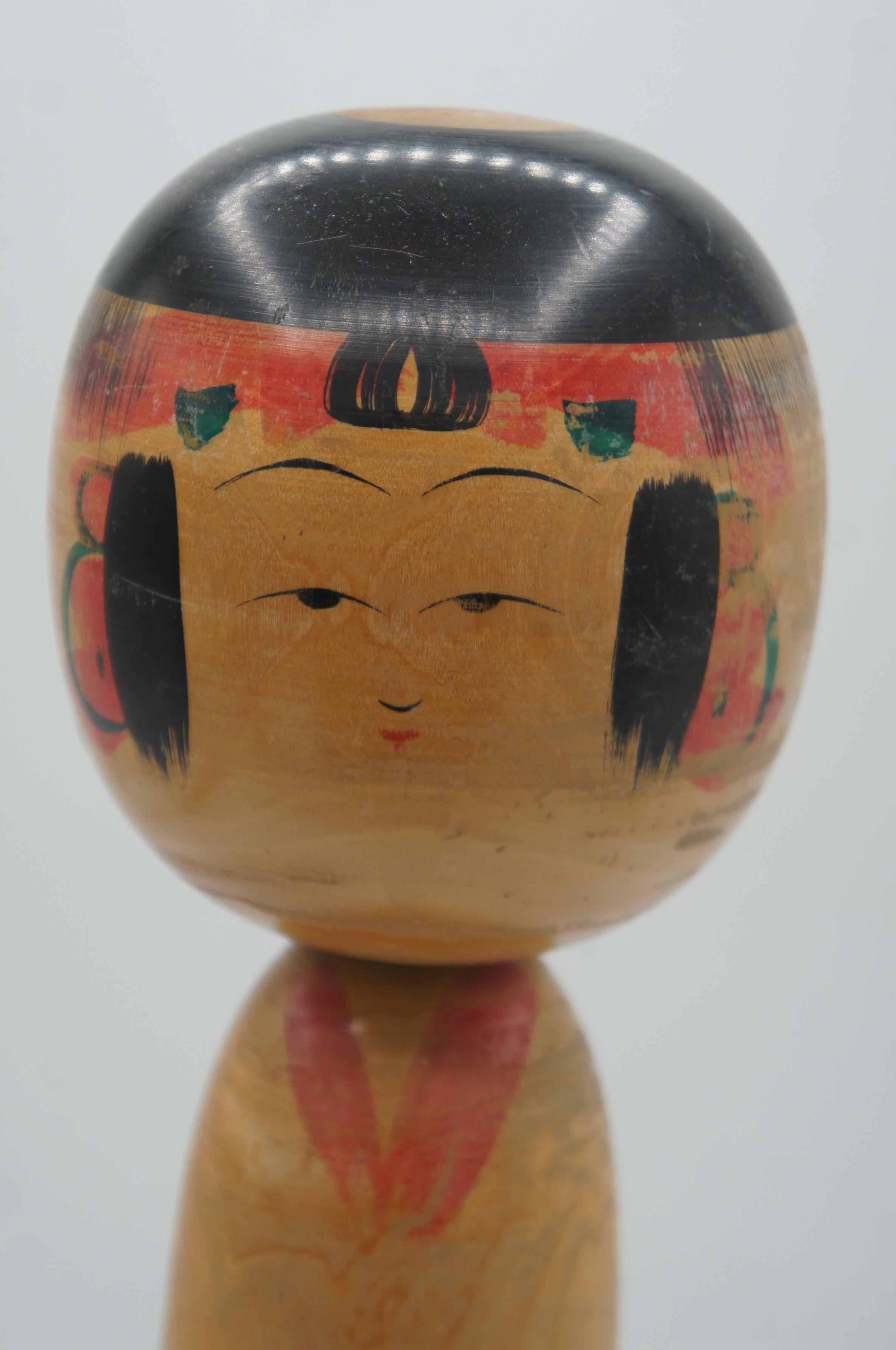Japanische Yajiro Kokeshi-Puppe aus Holz 36cm, 1970er Jahre (Showa) im Angebot