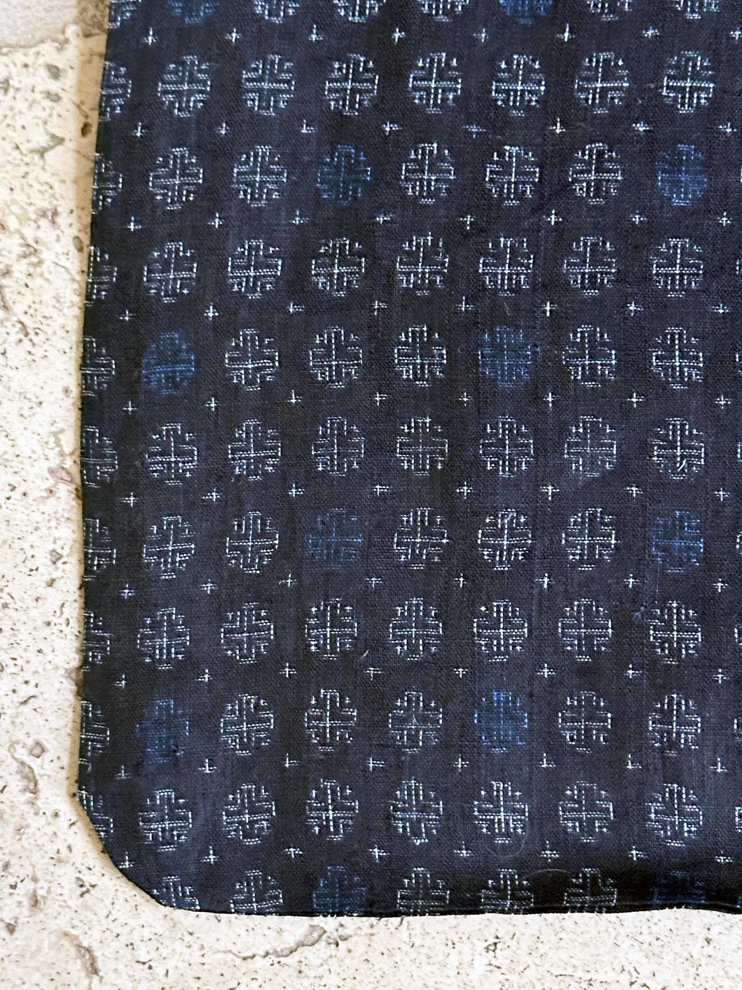 Japanese Woven Asa Double Ikat Summer Usumono Kimono Provenance For Sale 1