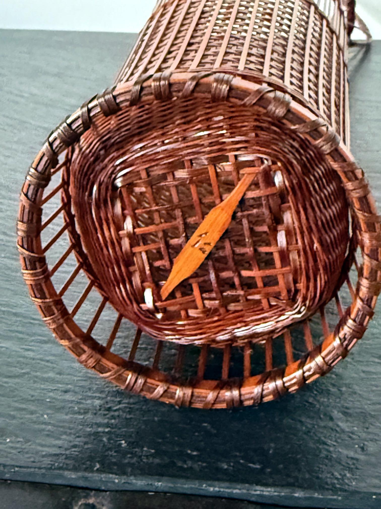 Japanischer Ikebana-Korb aus geflochtenem Bambus von Jin Morigami im Angebot 8