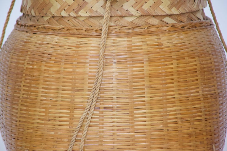 Japanese Woven Basket at 1stDibs