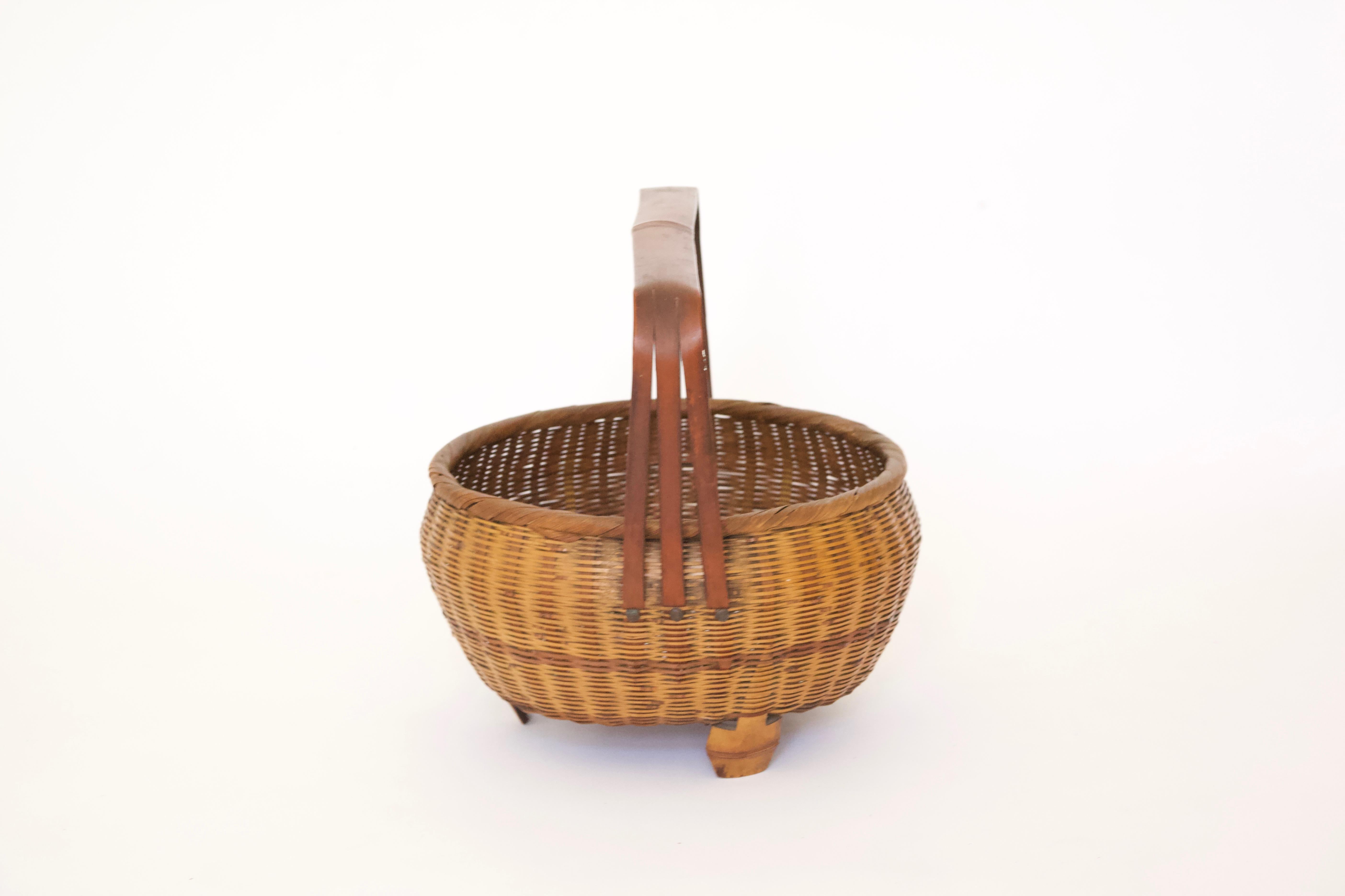 Japanese Woven Basket For Sale 3