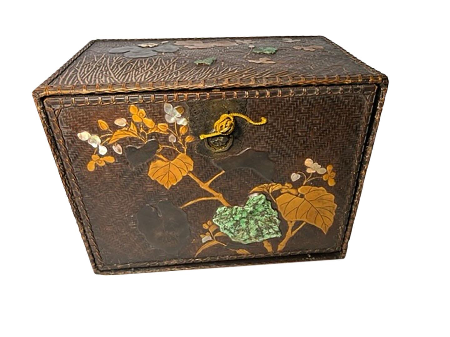 Japanese Woven Box For Sale 2