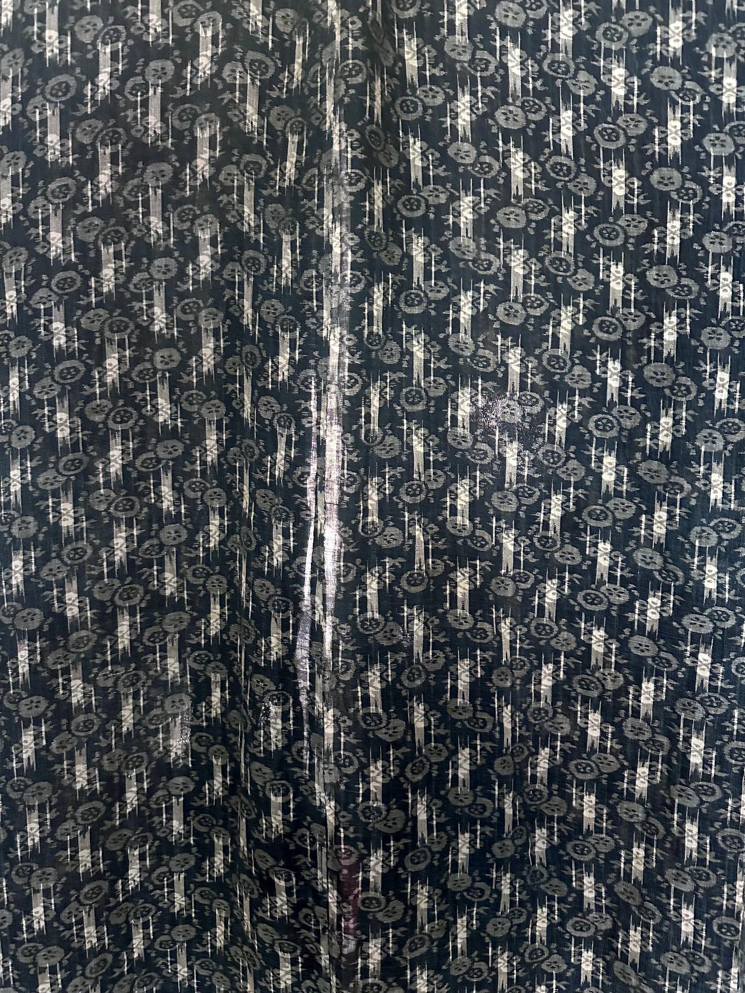 Japanisches gewebtes Ikat und schabloniertes Sommer Usumono Kimono aus der Meiji-Periode im Angebot 2